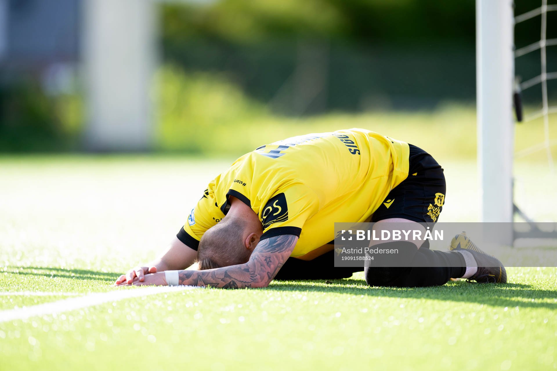 Aron Sigurdarson of Start looks dejected