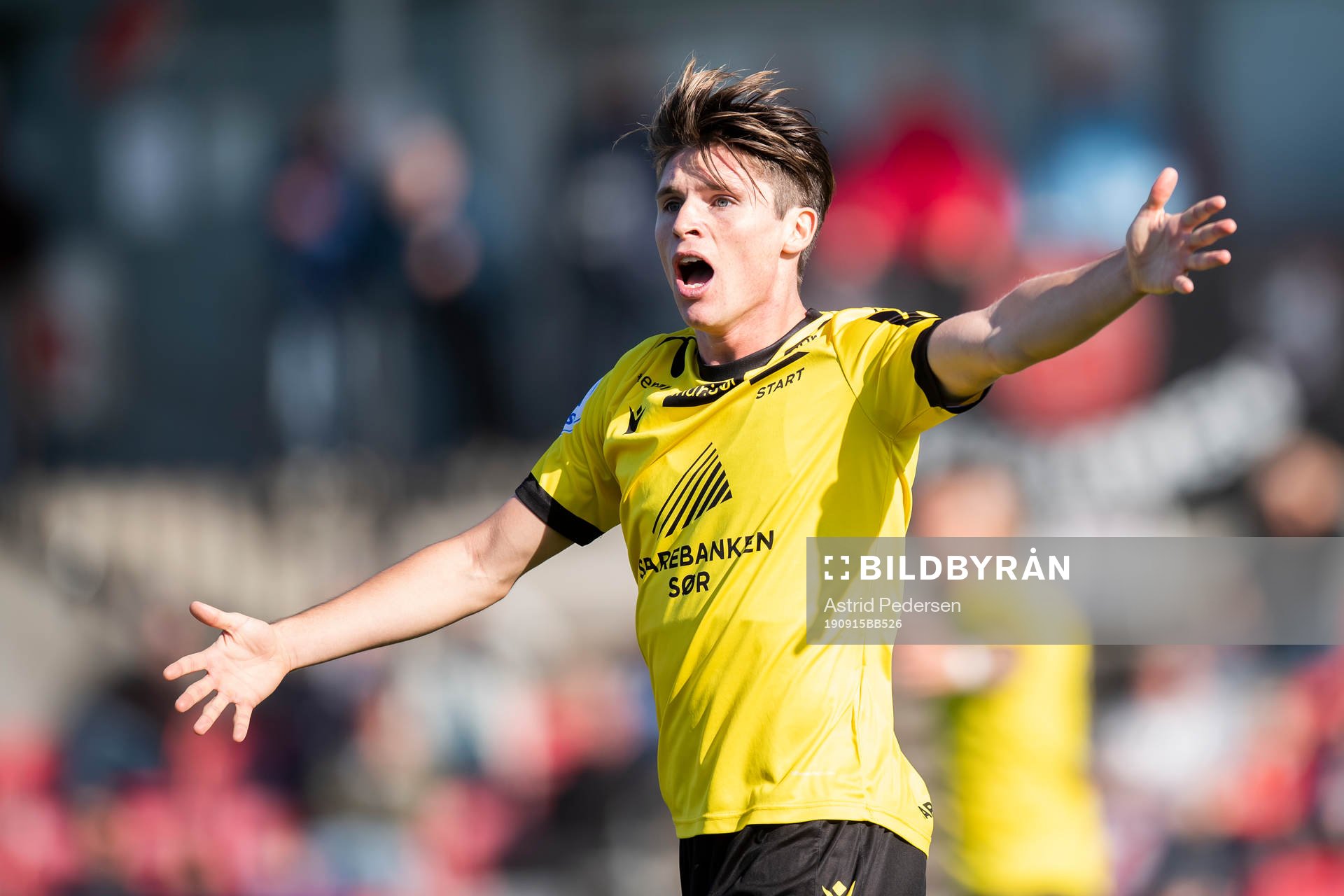 Kasper Skaanes of Start reacts