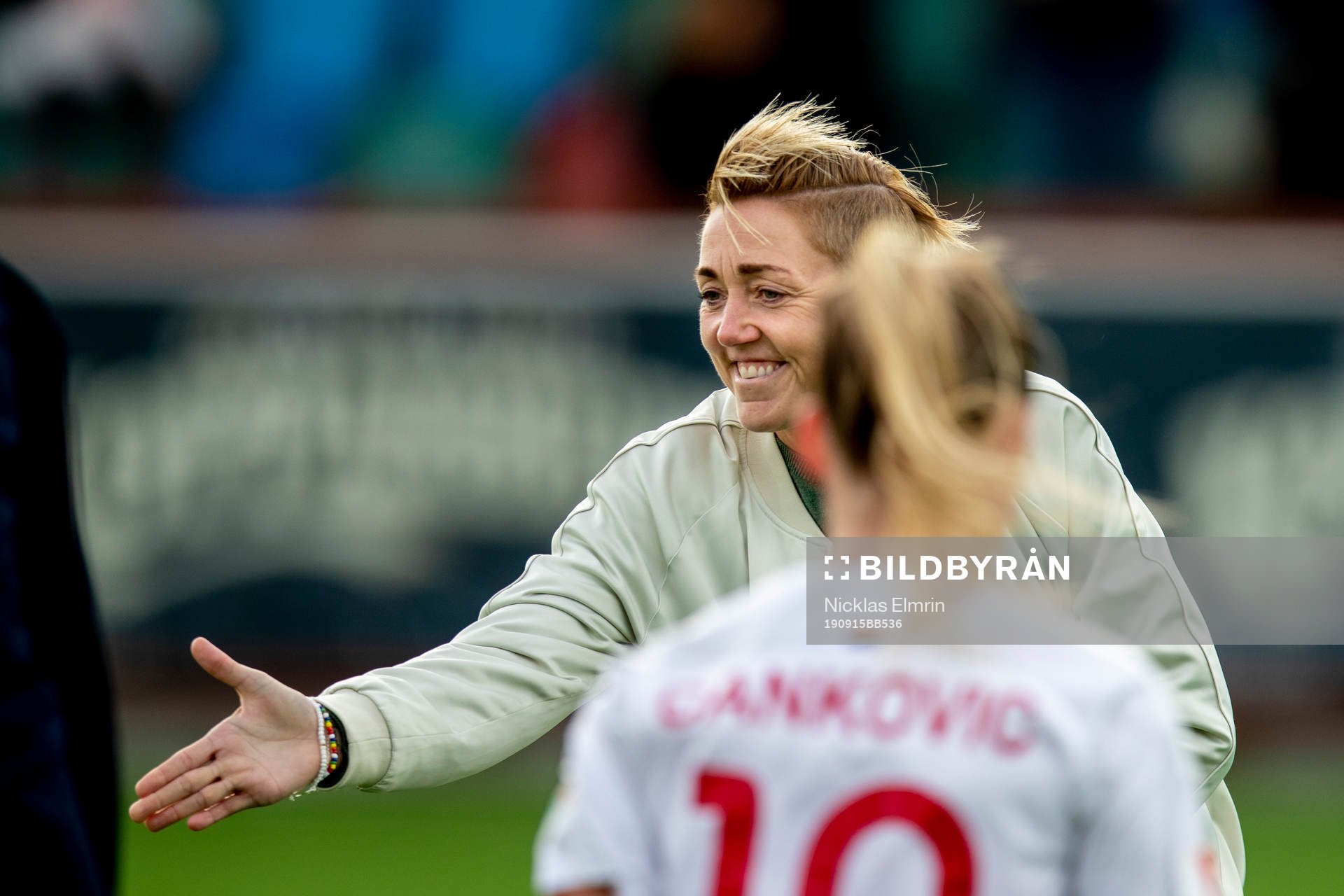 Rosengårds sportchef Therese Sjögran glad