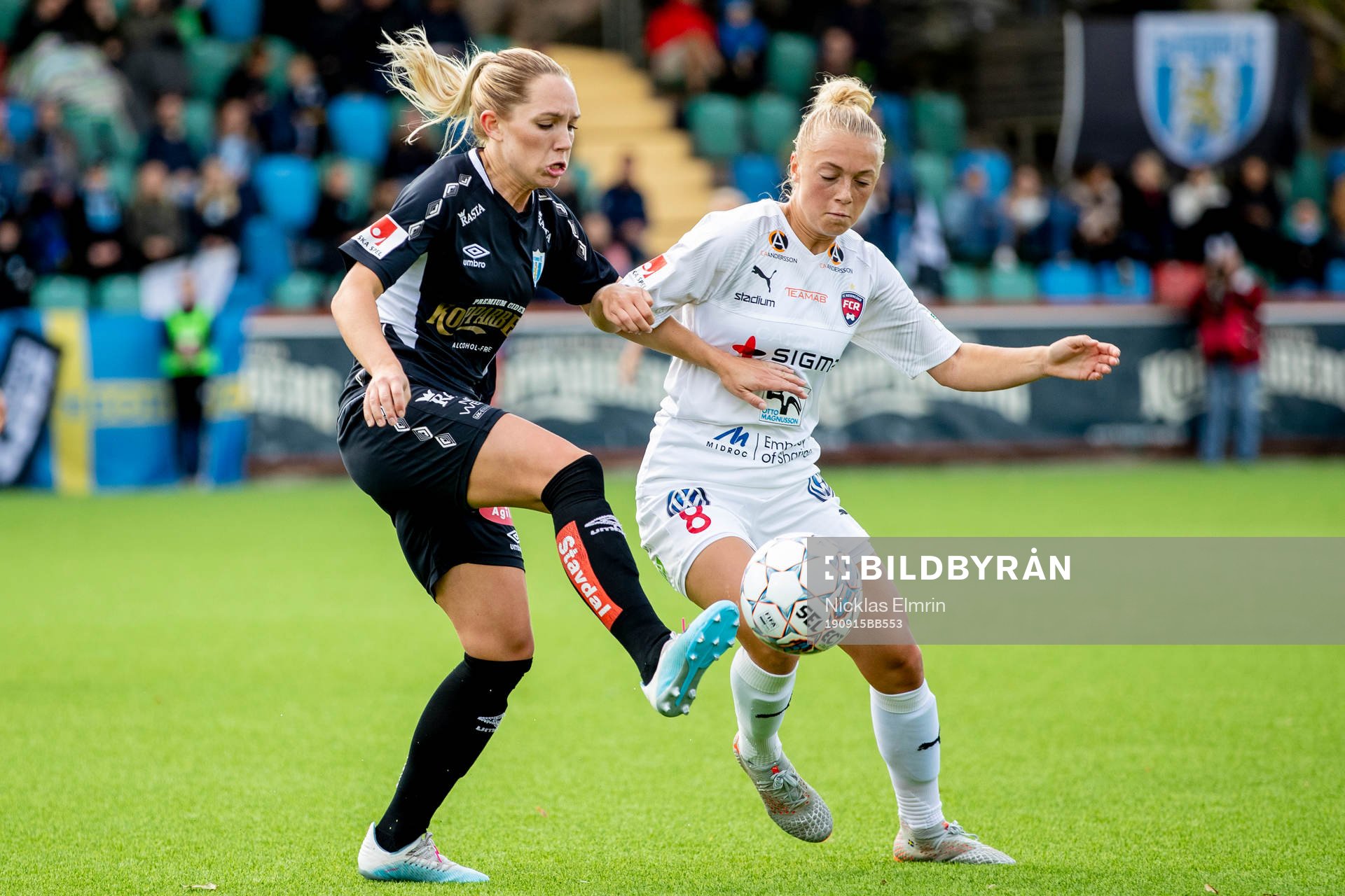 Göteborgs Elin Rubensson mot Rosengårds Hanna Bennison