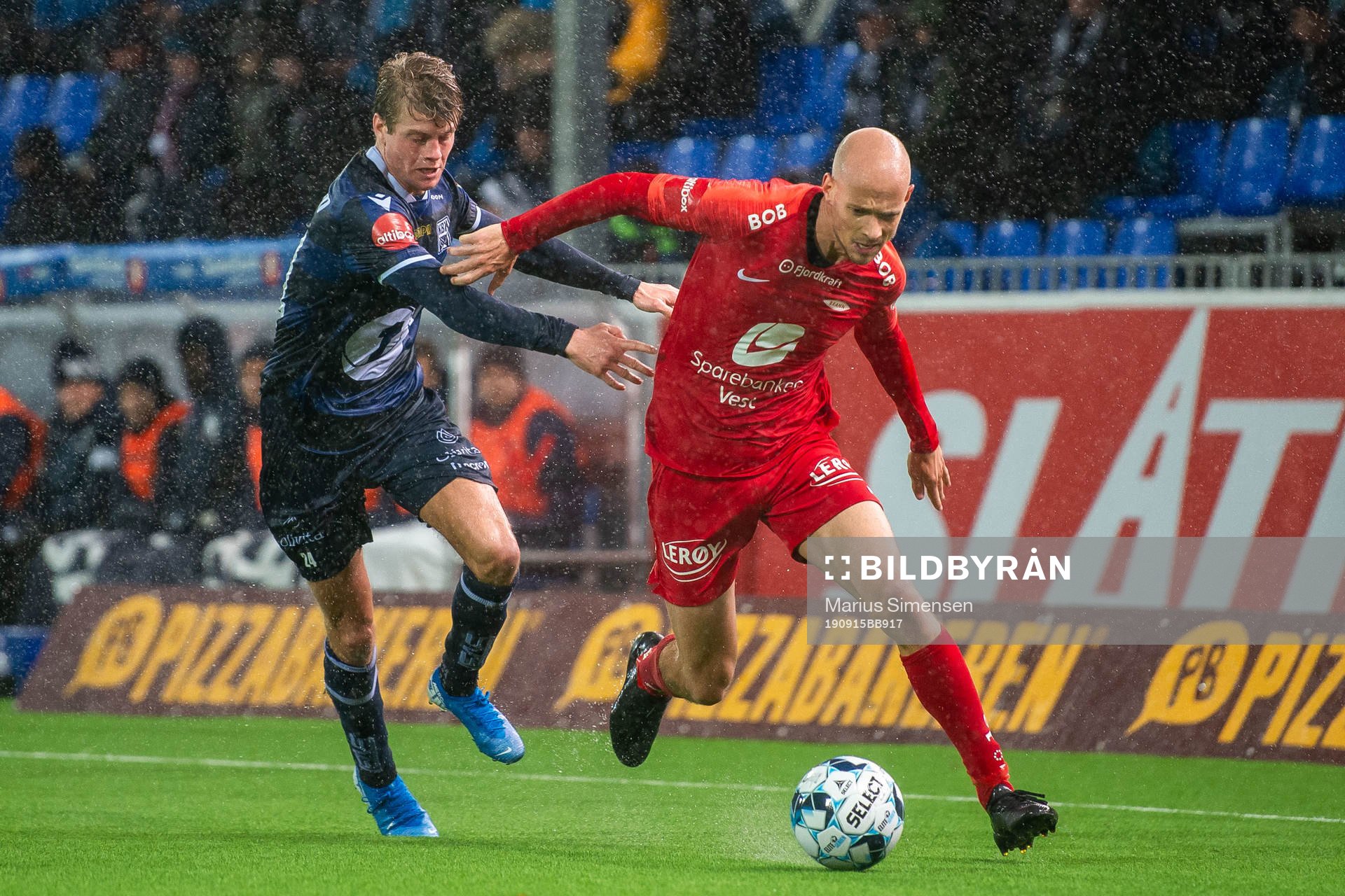Sondre Sørli of Kristiansund and Ruben Kristiansen of Brann