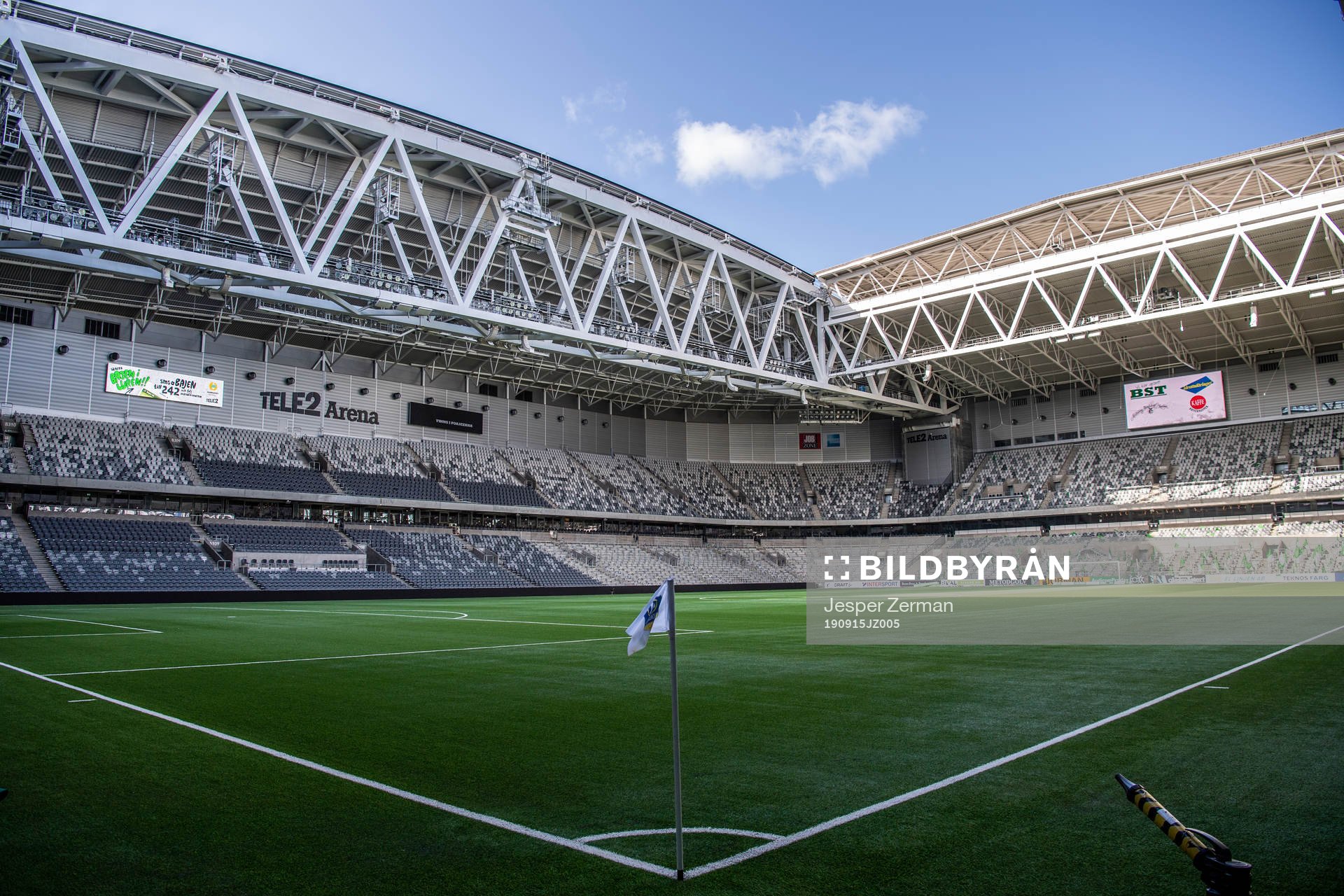 Interiör vy av Tele2 Arena