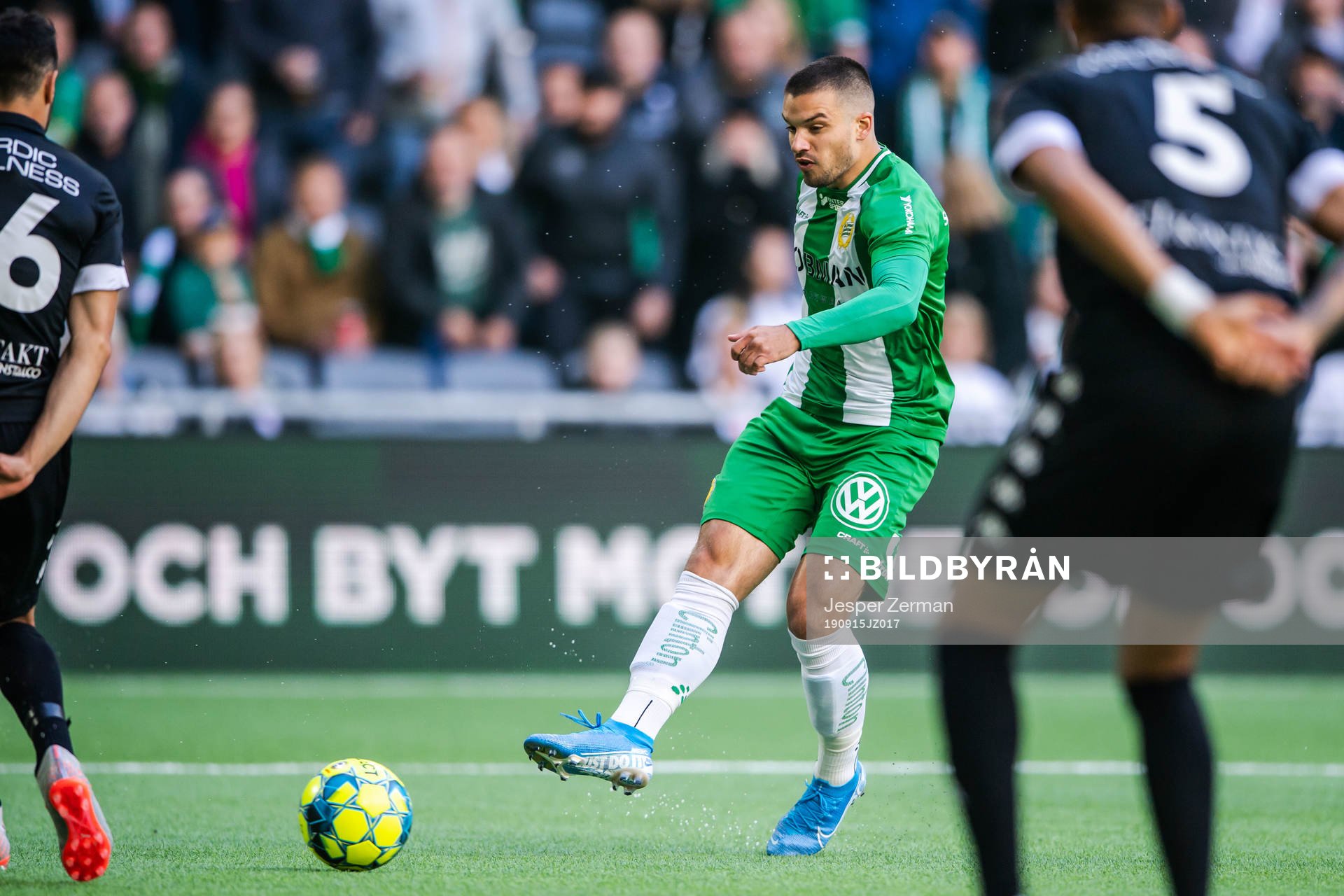 Hammarbys Vladimir Rodic gör 1-0