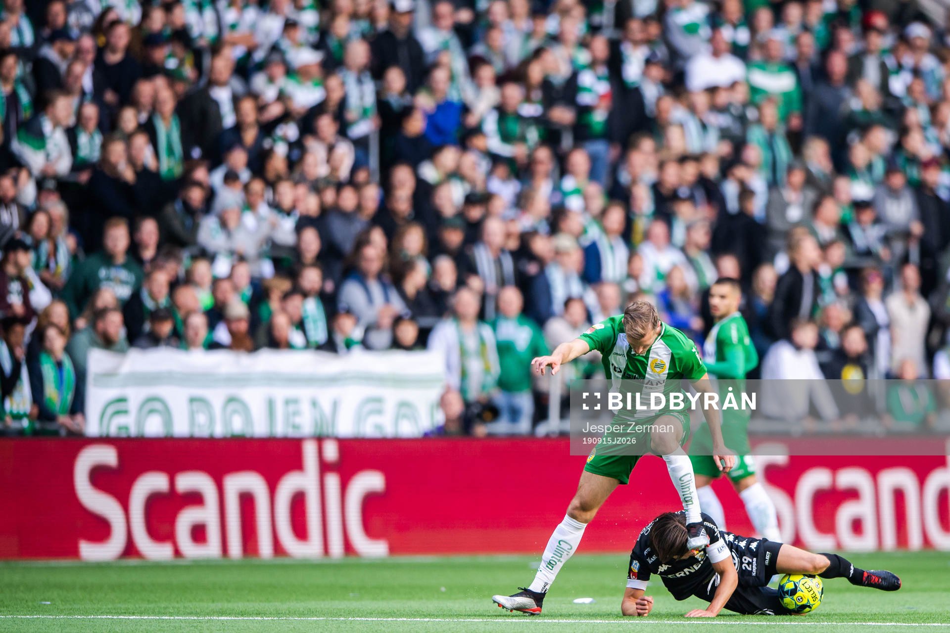 Hammarbys Richard Magyar och IFK Göteborgs Lasse Vibe