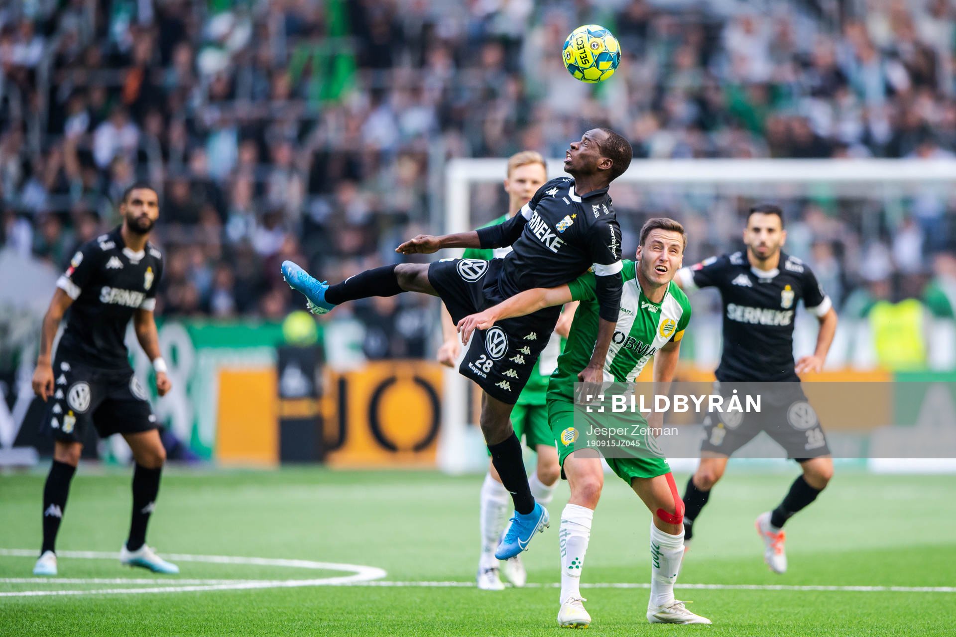 IFK Göteborgs Alhassan Yusuf Abdullahi och Hammarbys Jeppe