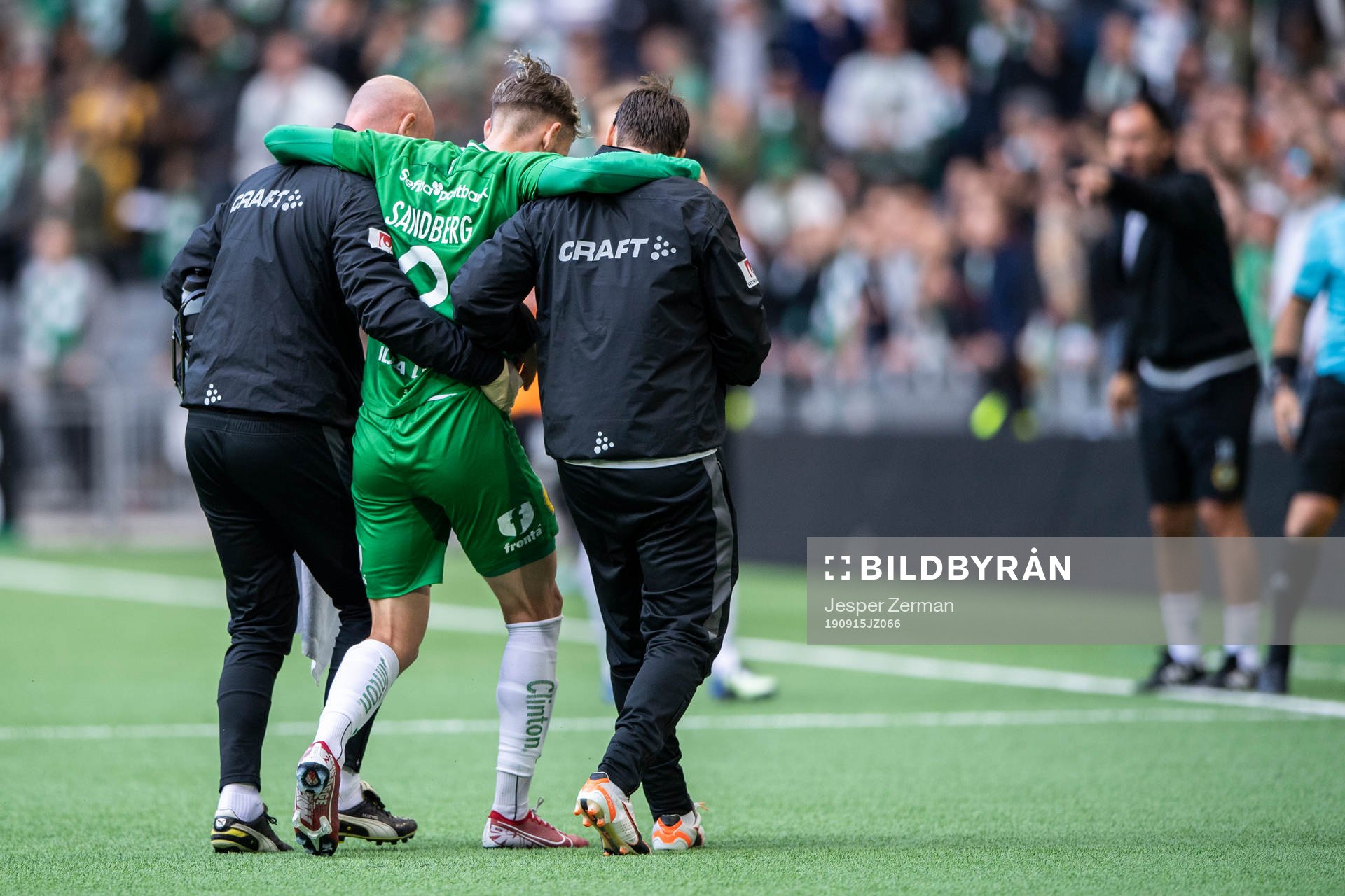 Hammarbys Simon Sandberg kliver av skadad