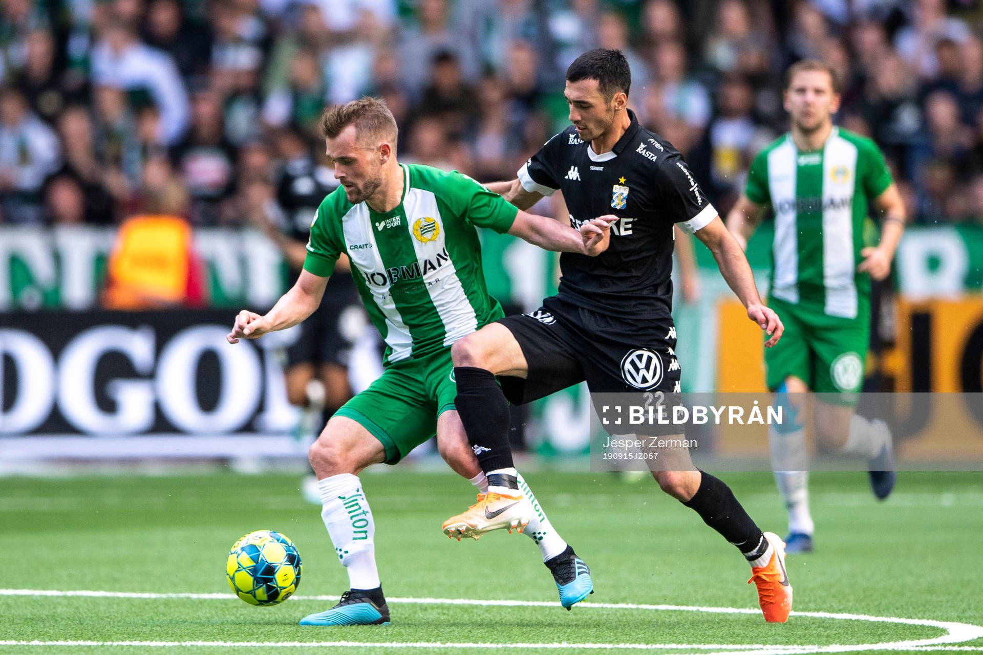 Hammarbys Mads Fenger Nielsen och IFK Göteborgs Giorgi