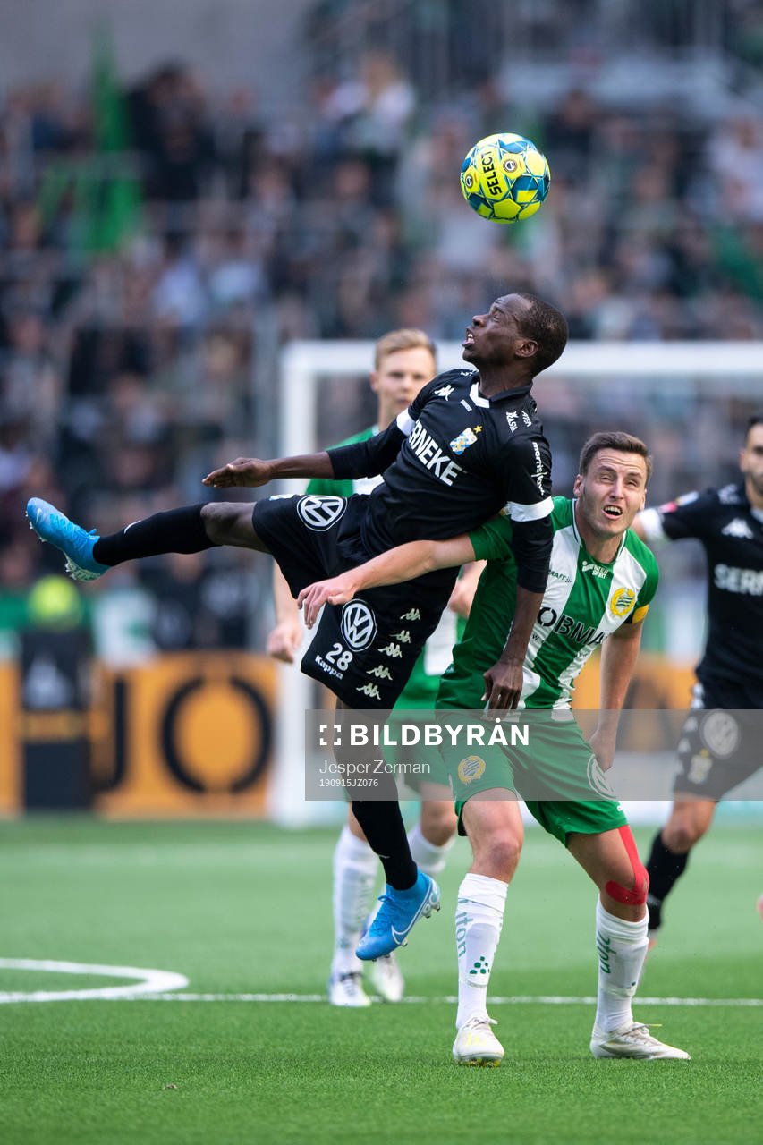 IFK Göteborgs Alhassan Yusuf Abdullahi och Hammarbys Jeppe