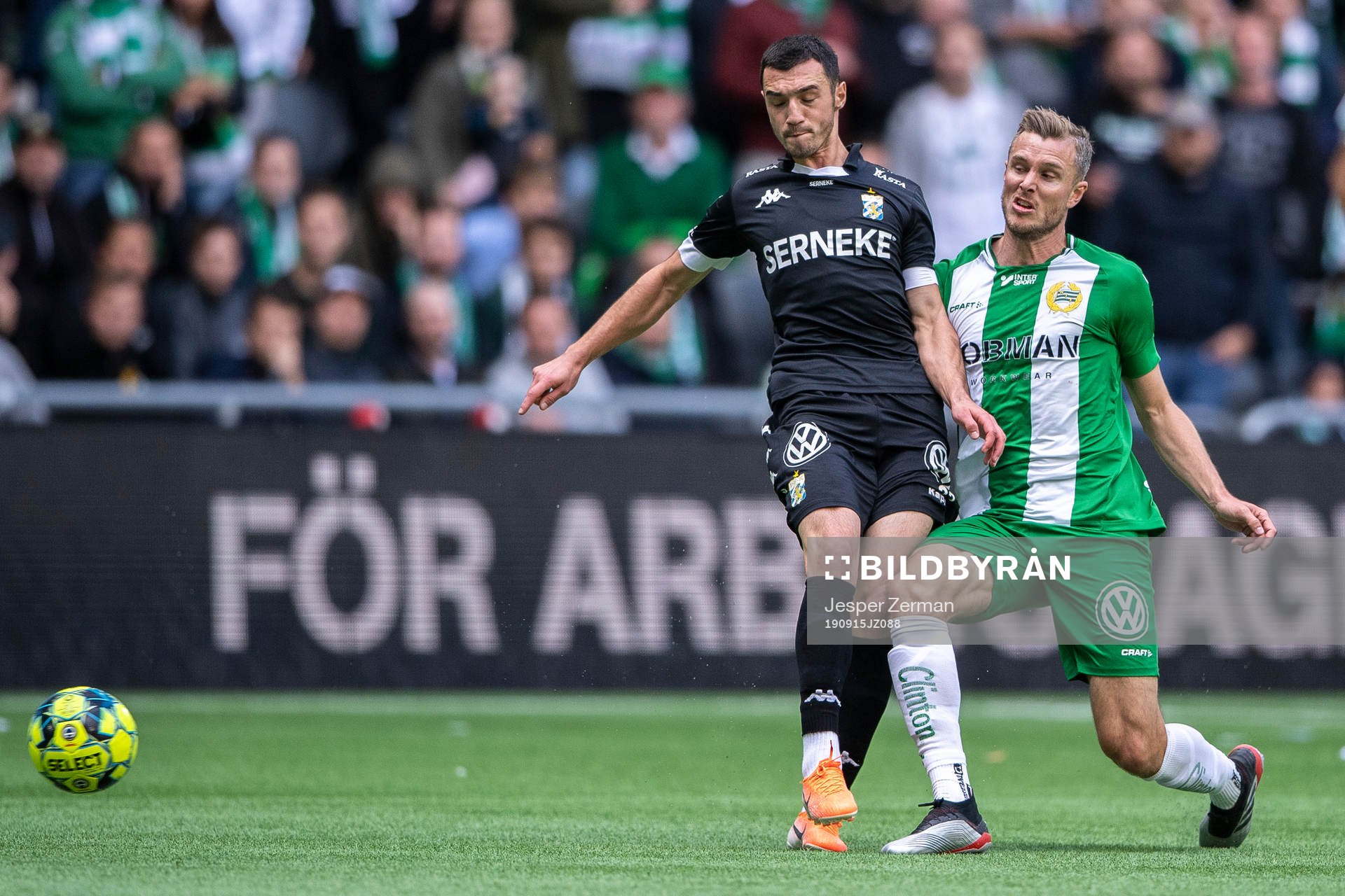 IFK Göteborgs Giorgi Kharaishvili och Hammarbys Richard