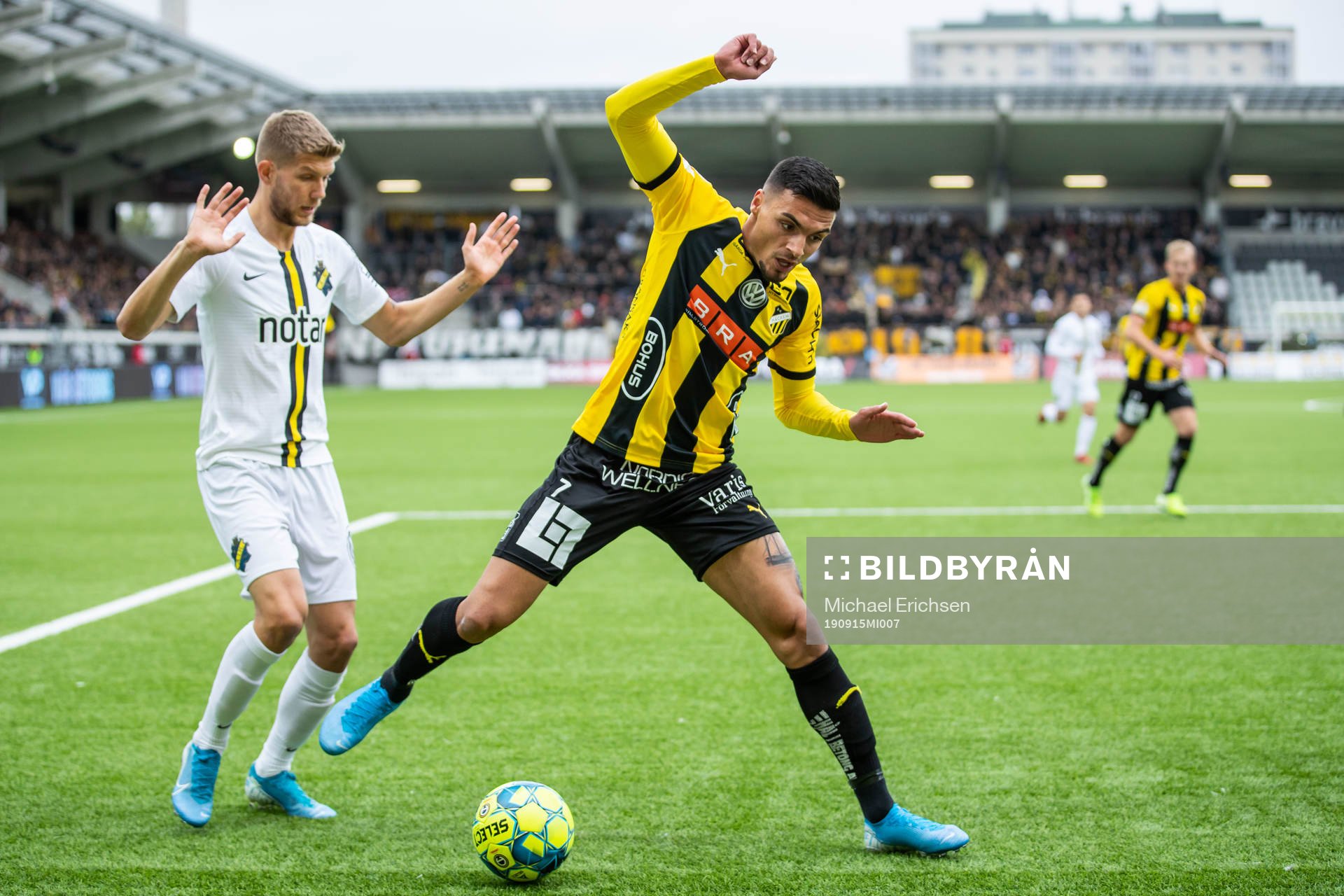 s Anton Salétros och Häckens Ahmed Yasin