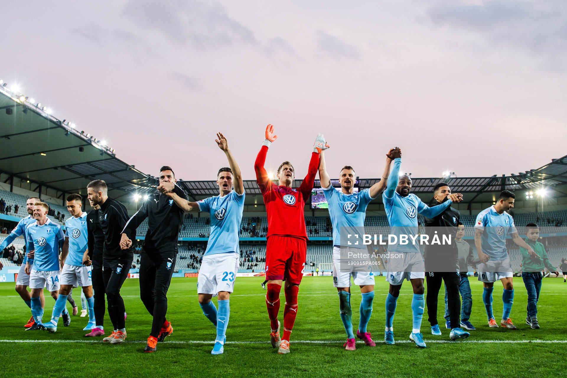 Malmö FFs spelare jublar