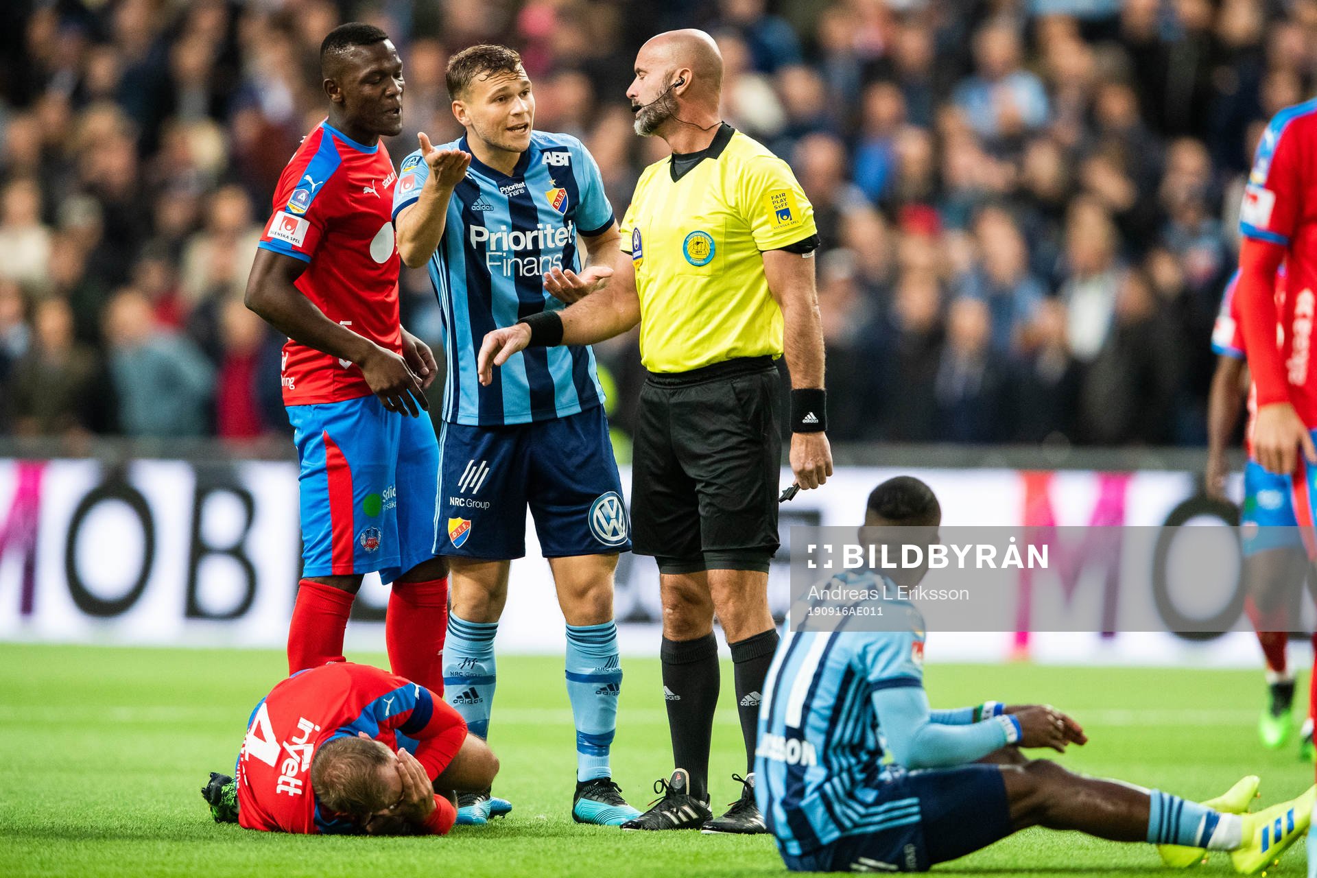 Helsingborgs Andreas Granqvist och Alhaji Gero samt