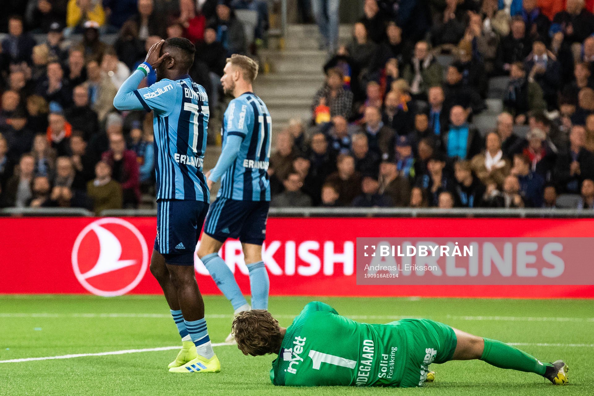 Djurgårdens Mohamed Buya Turay deppar