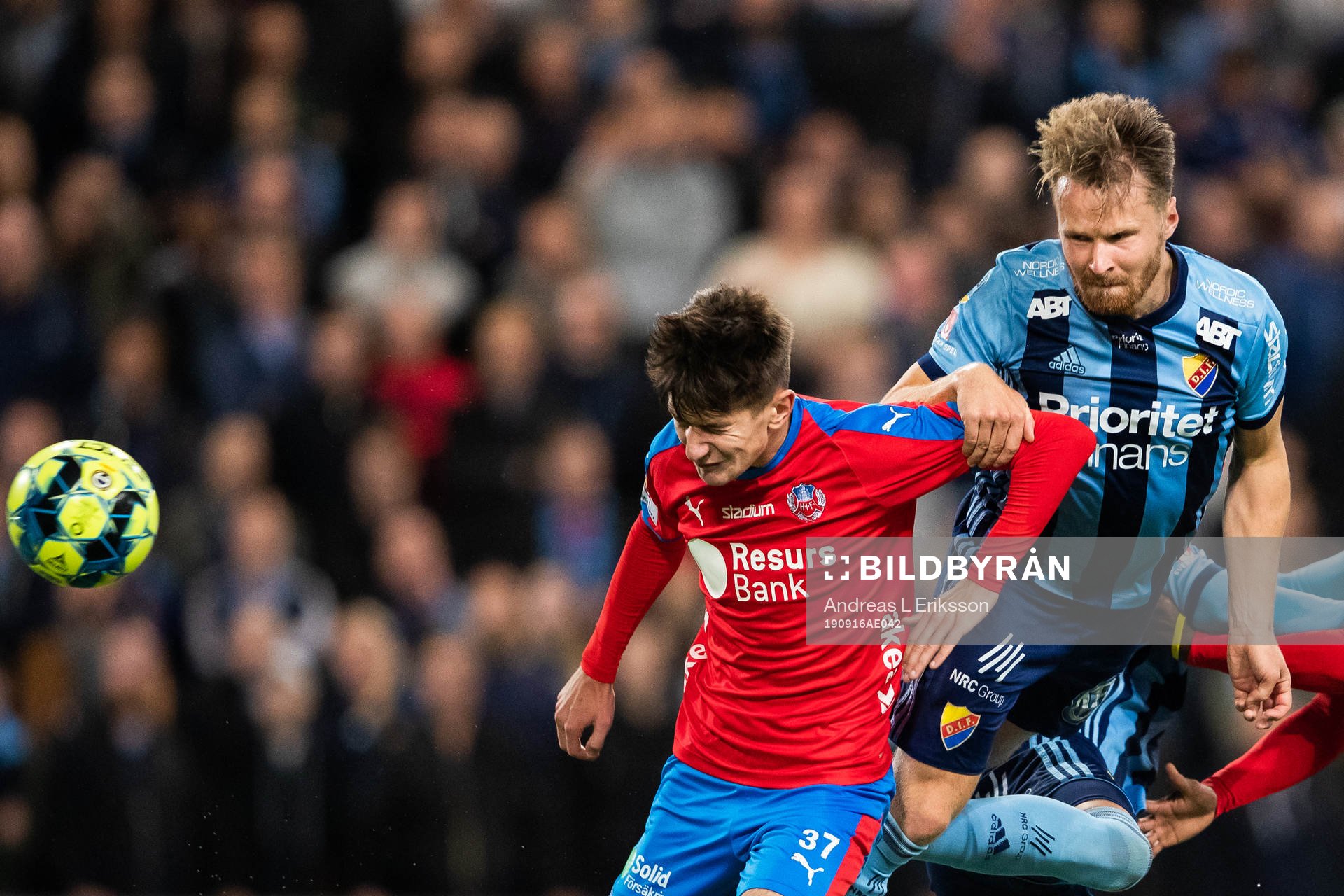 Helsingborgs Armin Gigovic och Djurgårdens Jacob Une