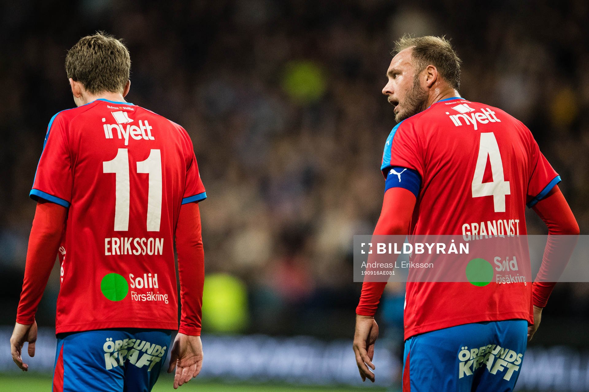 Helsingborgs Adam Eriksson och Andreas Granqvist