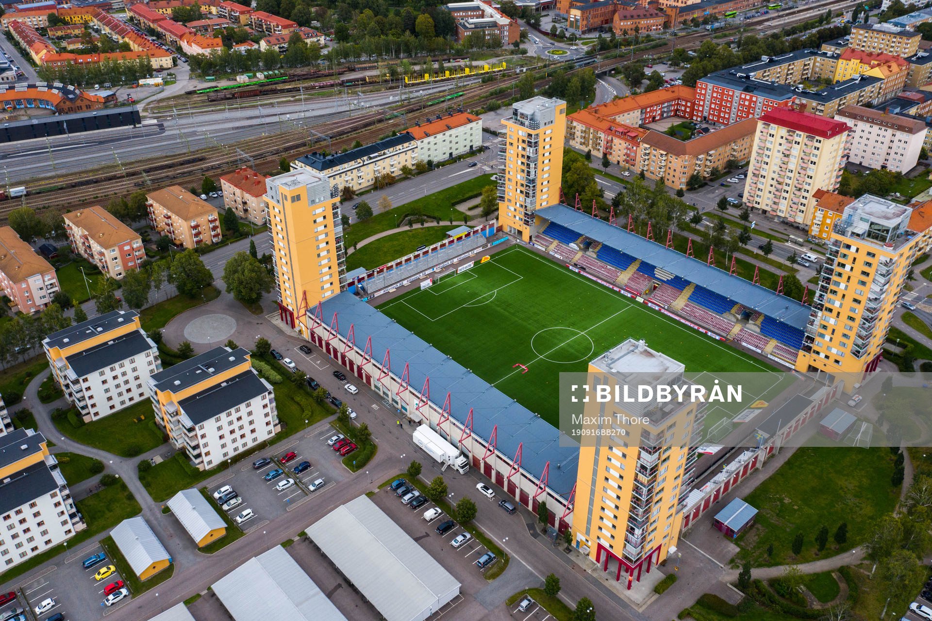 Vy över Tunavallen