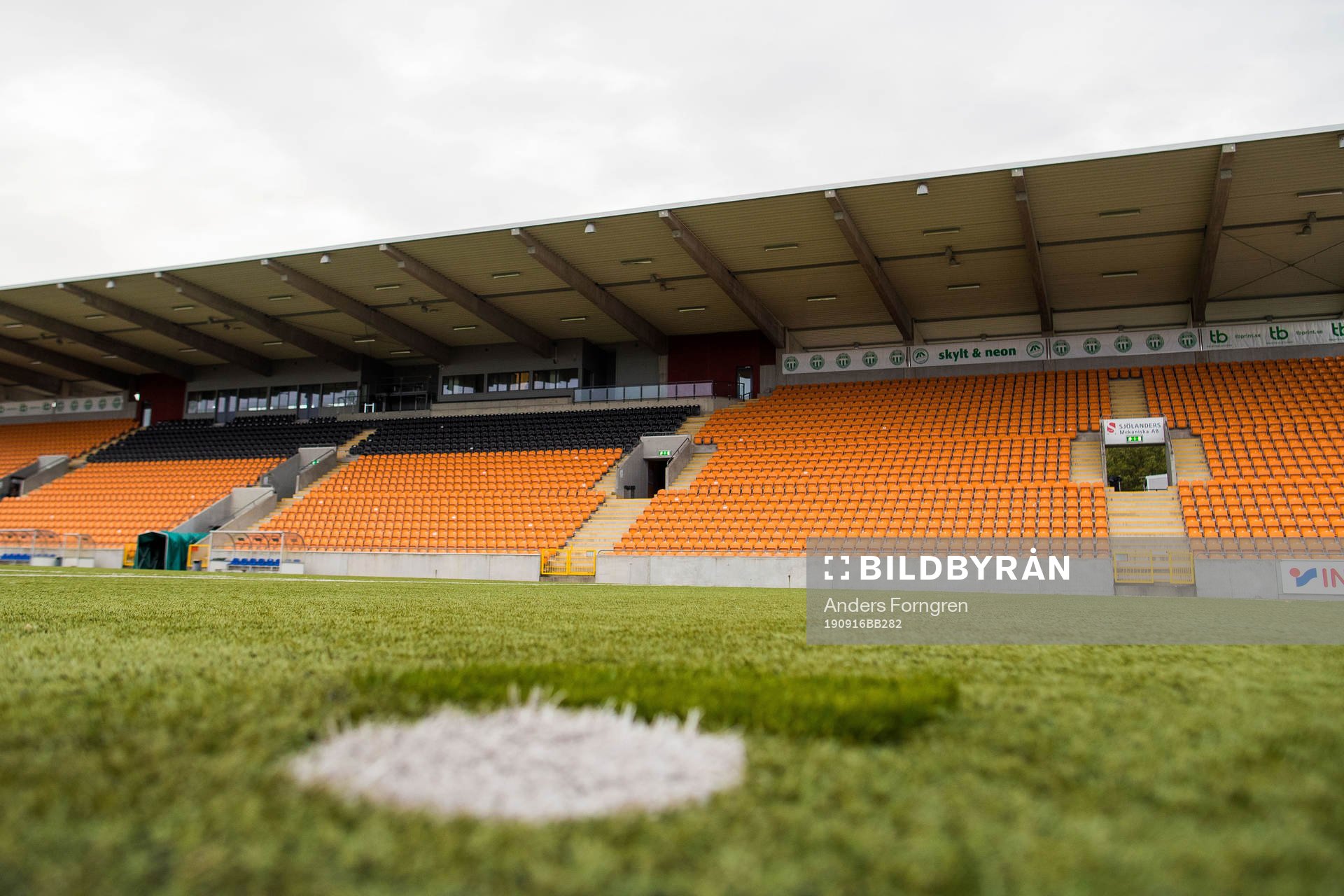 Solid Park Arena innan fotbollsmatchen i Superettan mellan