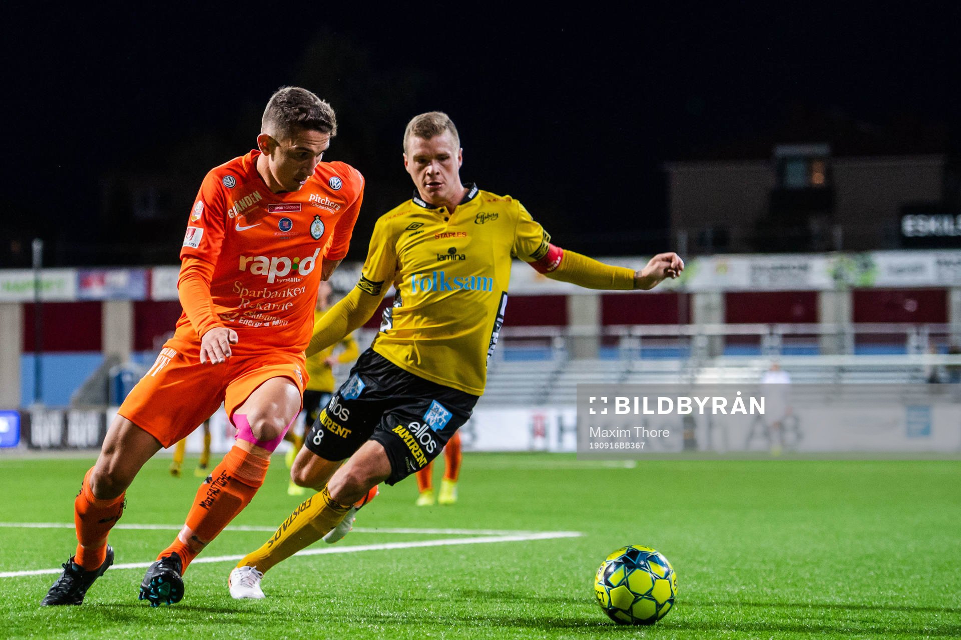 AFC Eskilstunas Adnan Kojic och Elfsborgs Samuel Holmén