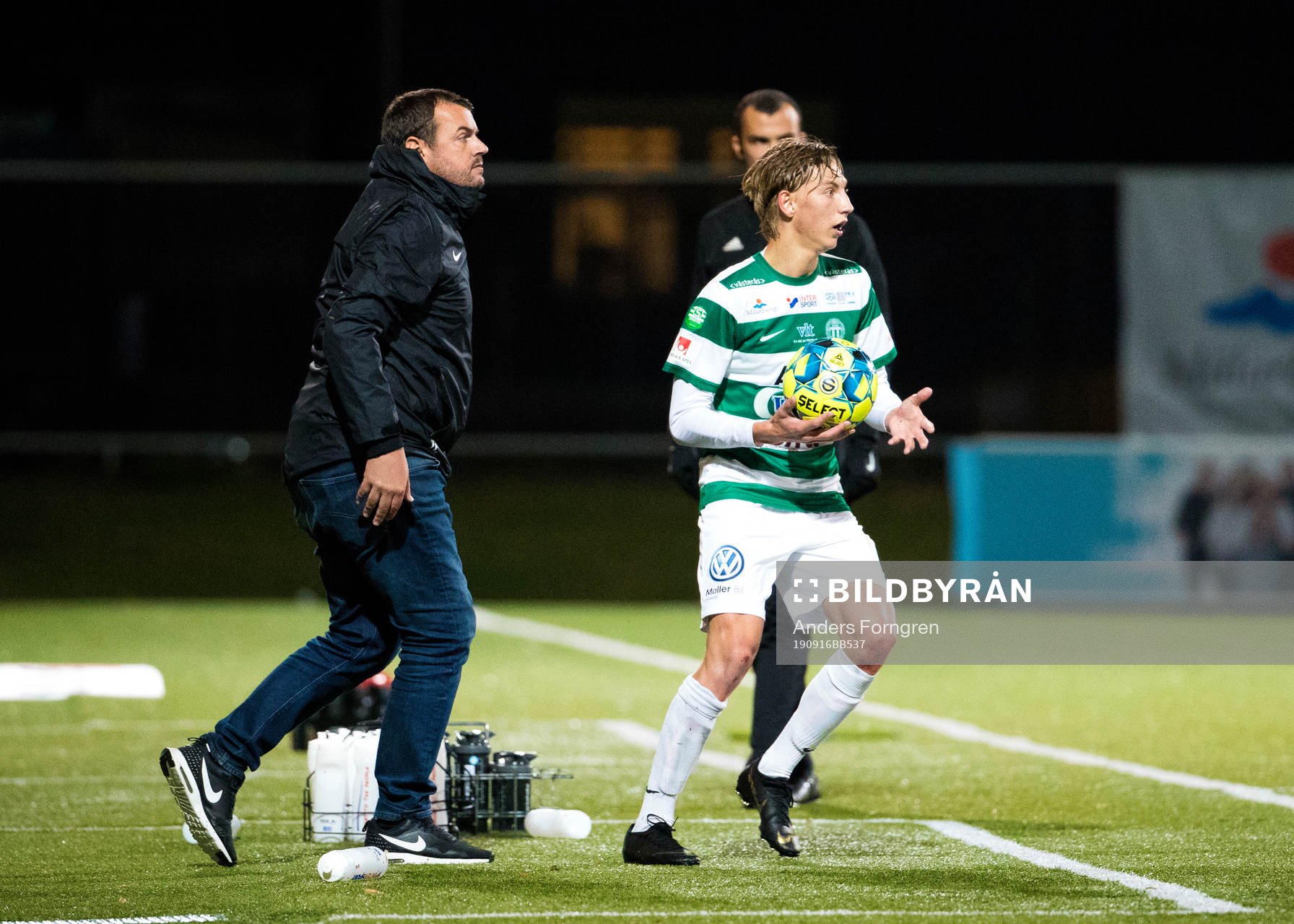 Västerås tränare Thomas Gabrielsson och Albin Sporrong
