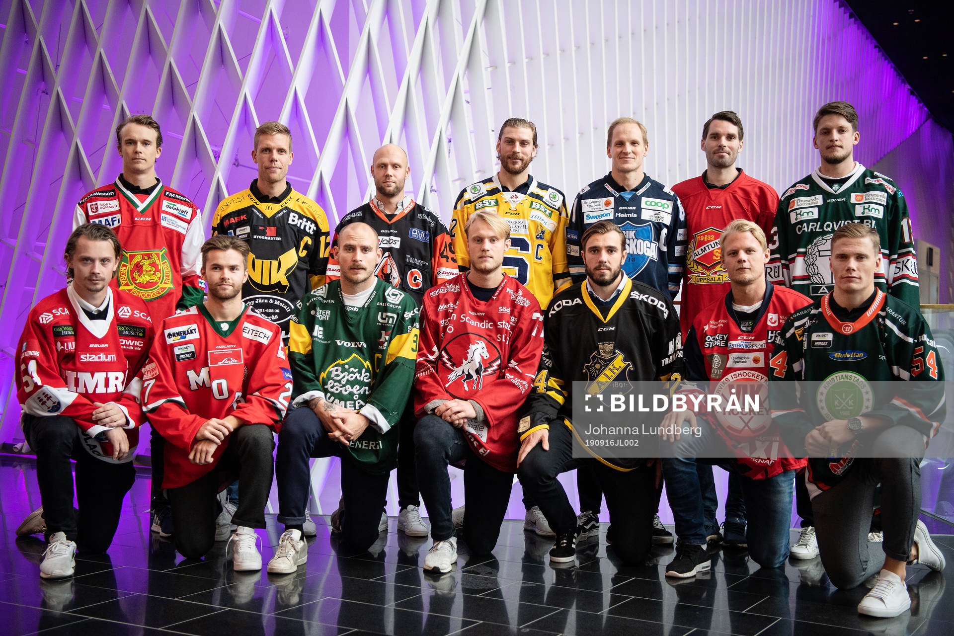 Övre raden fr.v. Emil Bejmo, Mora, Fredrik Johansson,