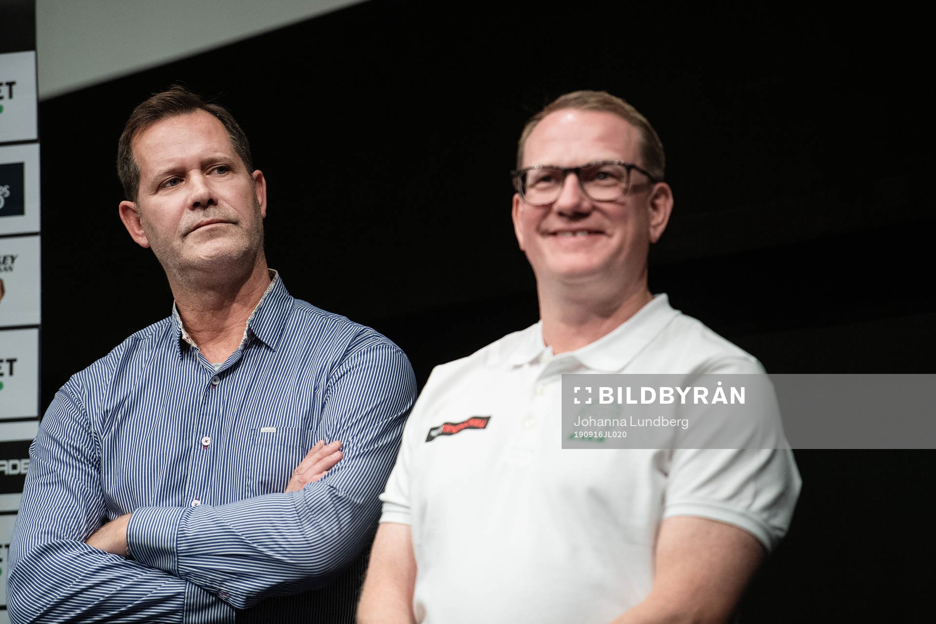 Patric Larsson, sportchef Karlskrona, och Magnus Bogren,
