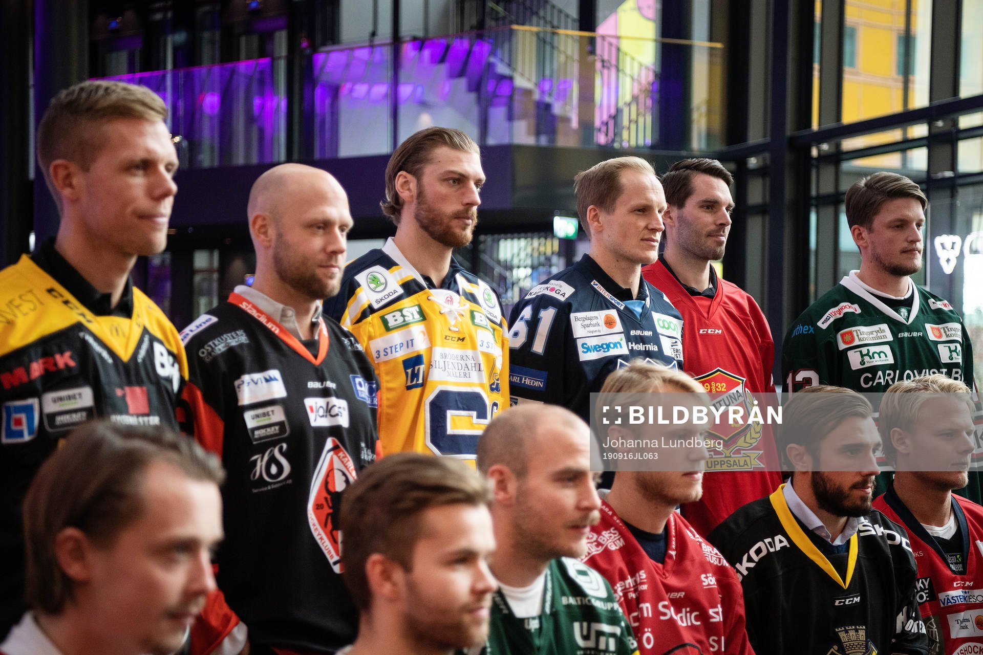 Övre raden fr.v. Fredrik Johansson, Västerås, Niklas