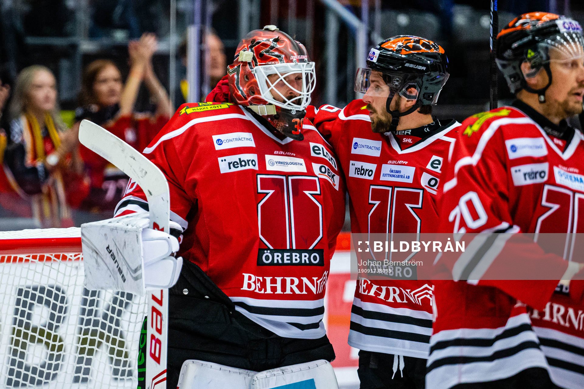 Örebros målvakt Dominik Furch och målvakt Jonas Arntzen