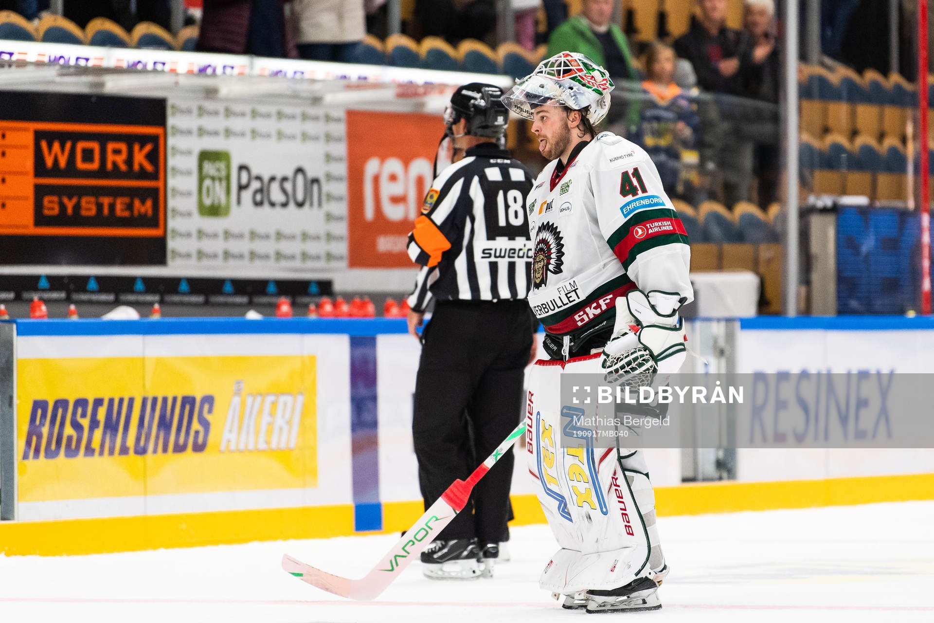 Frölundas målvakt Niklas Rubin deppar