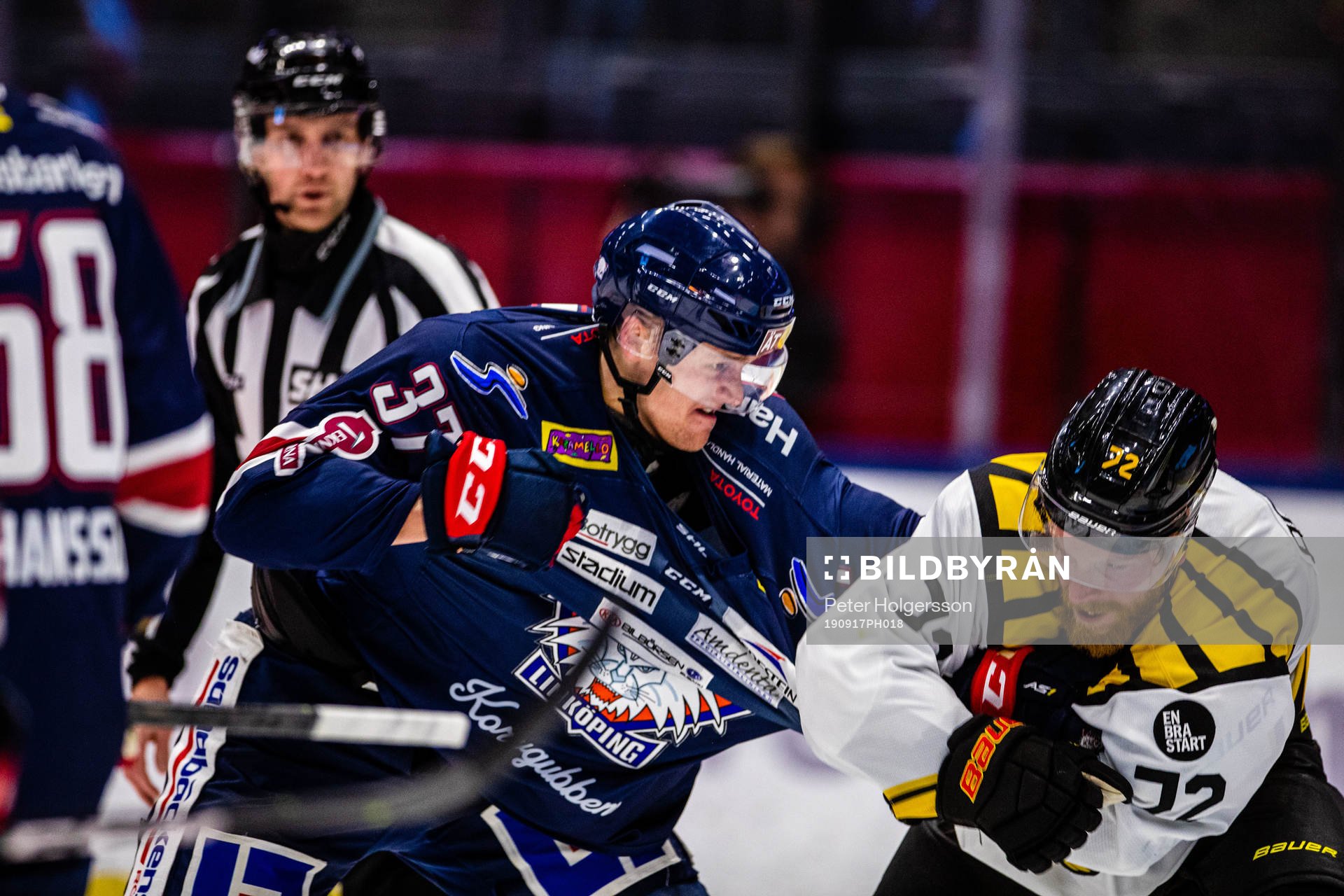 Linköpings Adam Ginning och Brynäs Joachim Rodin