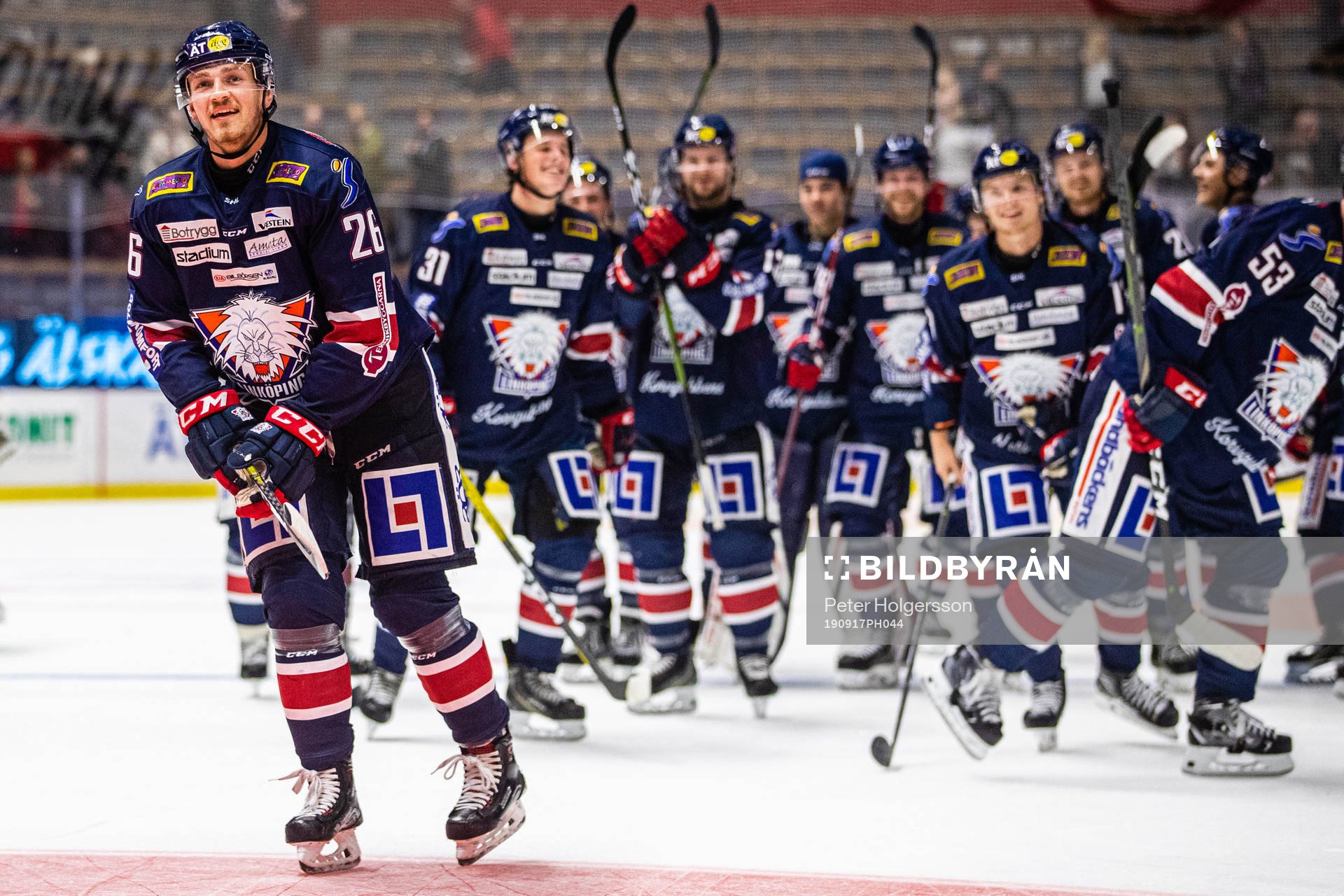 Linköpings Hampus Larsson jublar