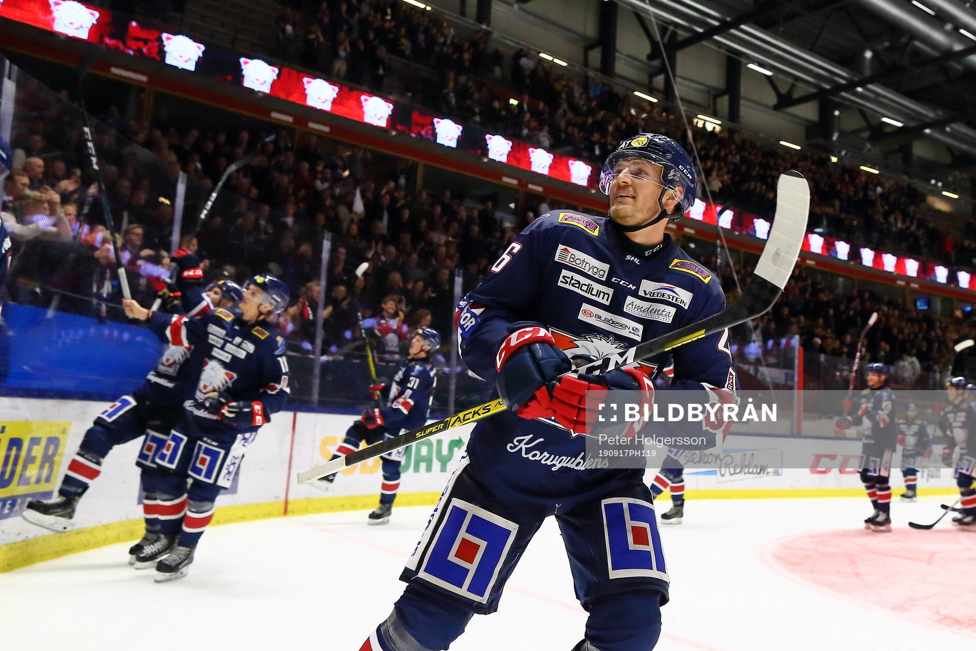 Linköpings Hampus Larsson jublar