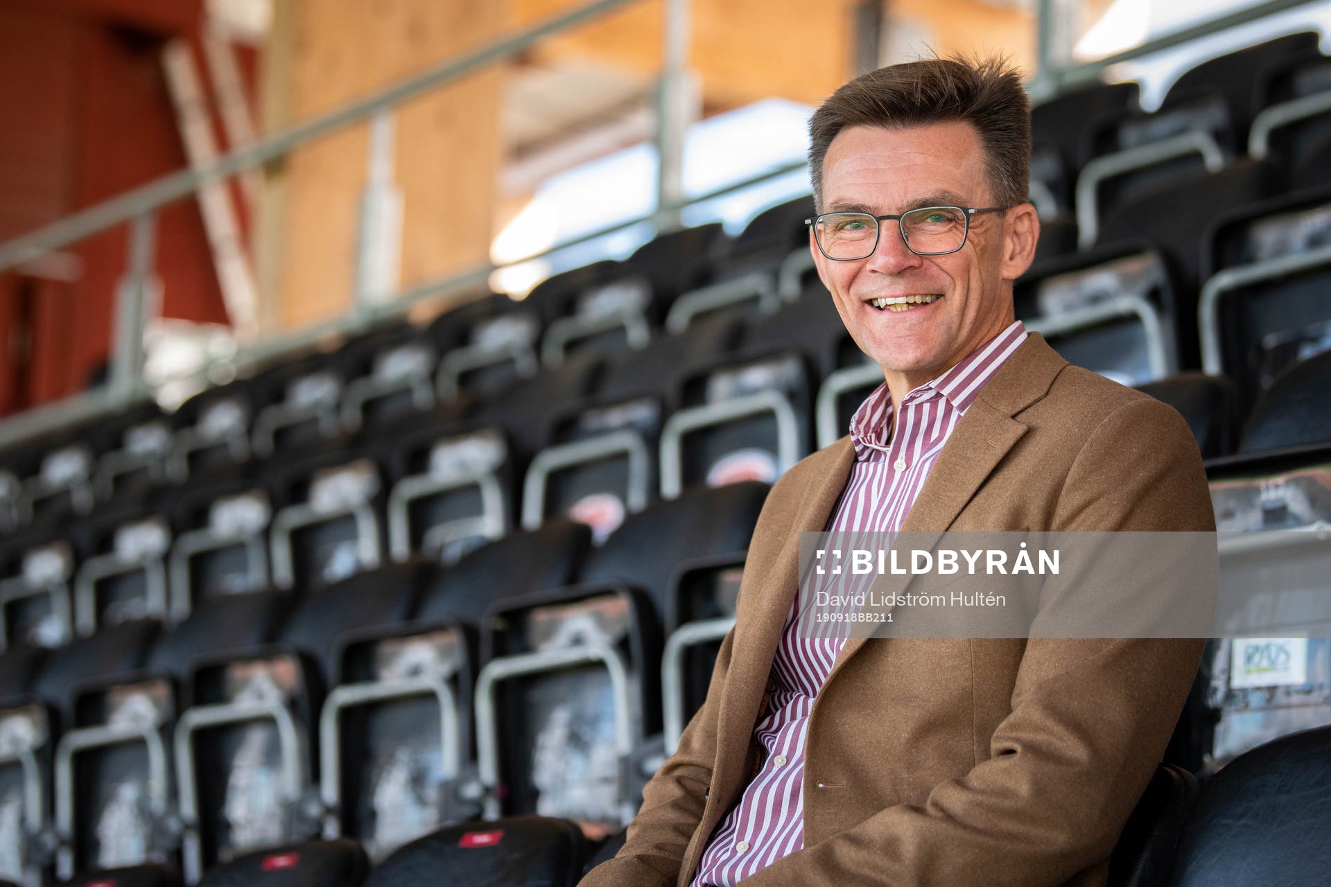På denna handout-bild från Östersunds FK så ses Lennart