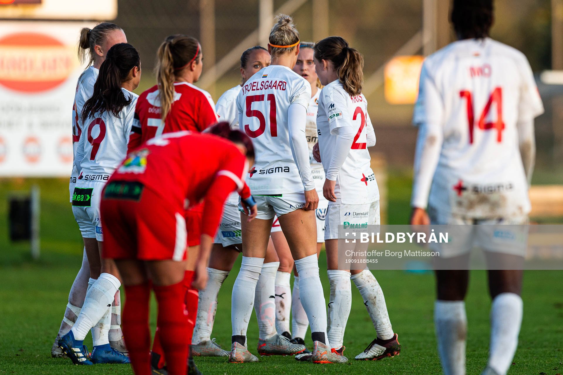 Rosengårds spelare jublar