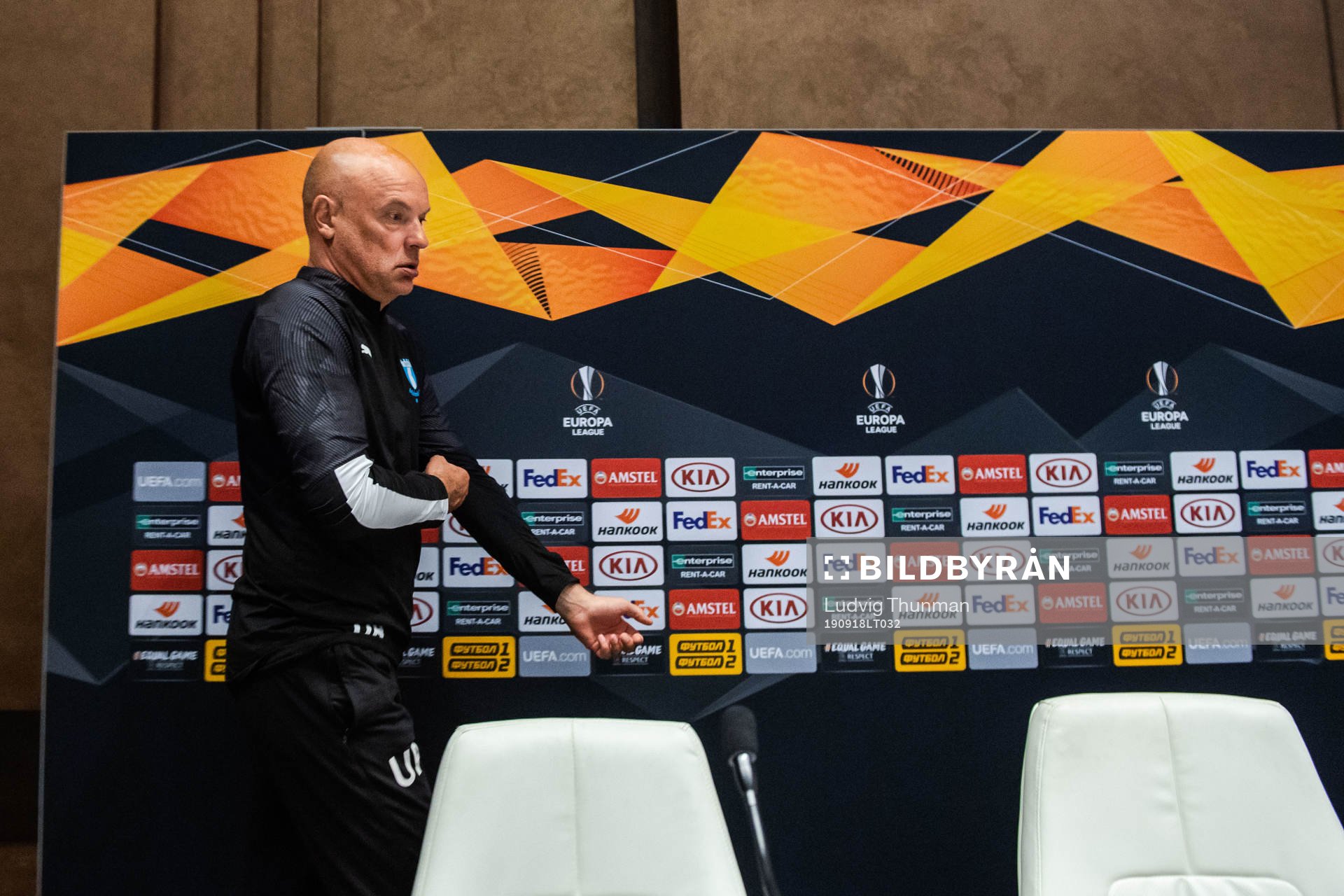 Uwe Rösler, head coach and Rasmus Bengtsson of Malmö FF