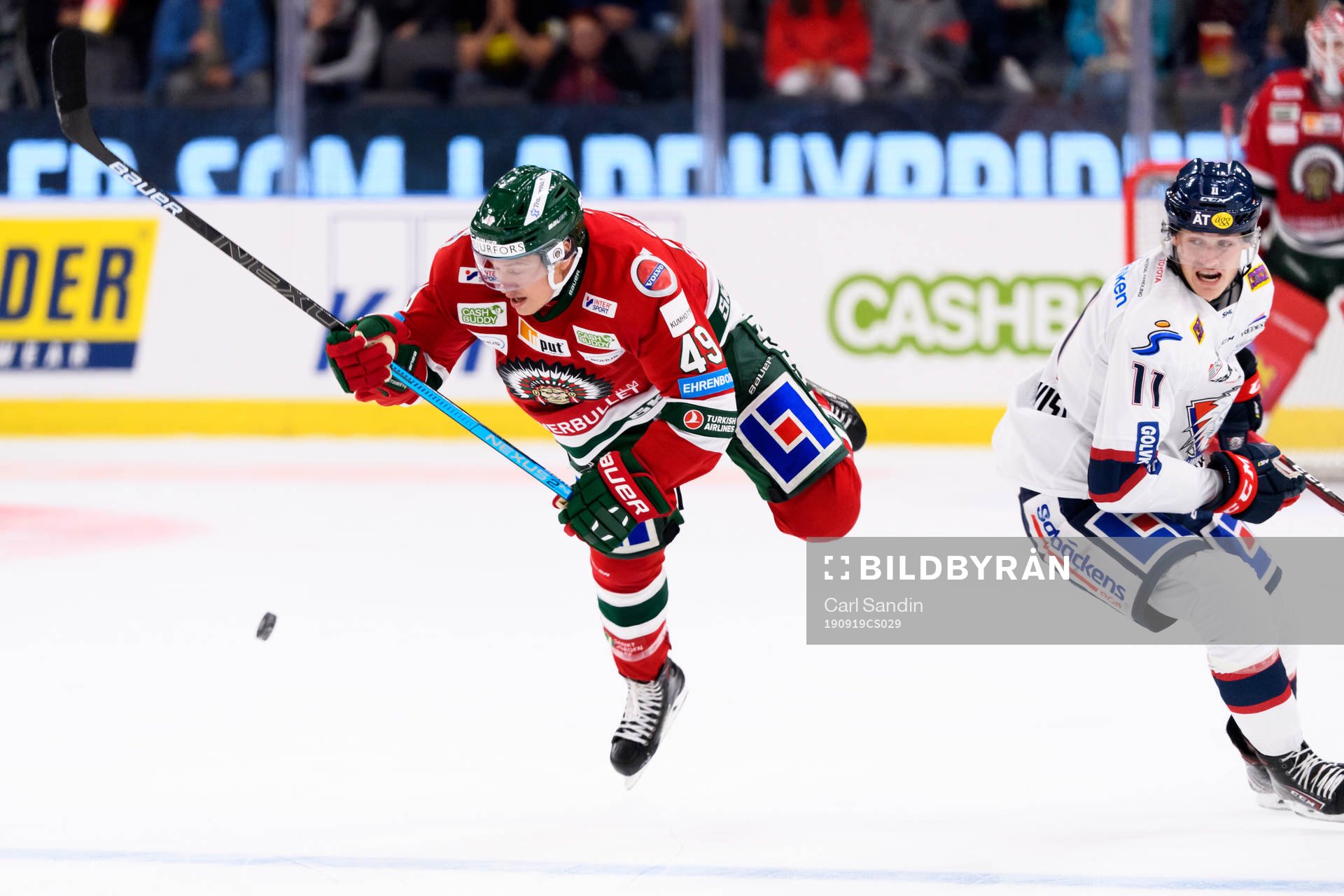 Frölundas Rhett Rakhshani faller