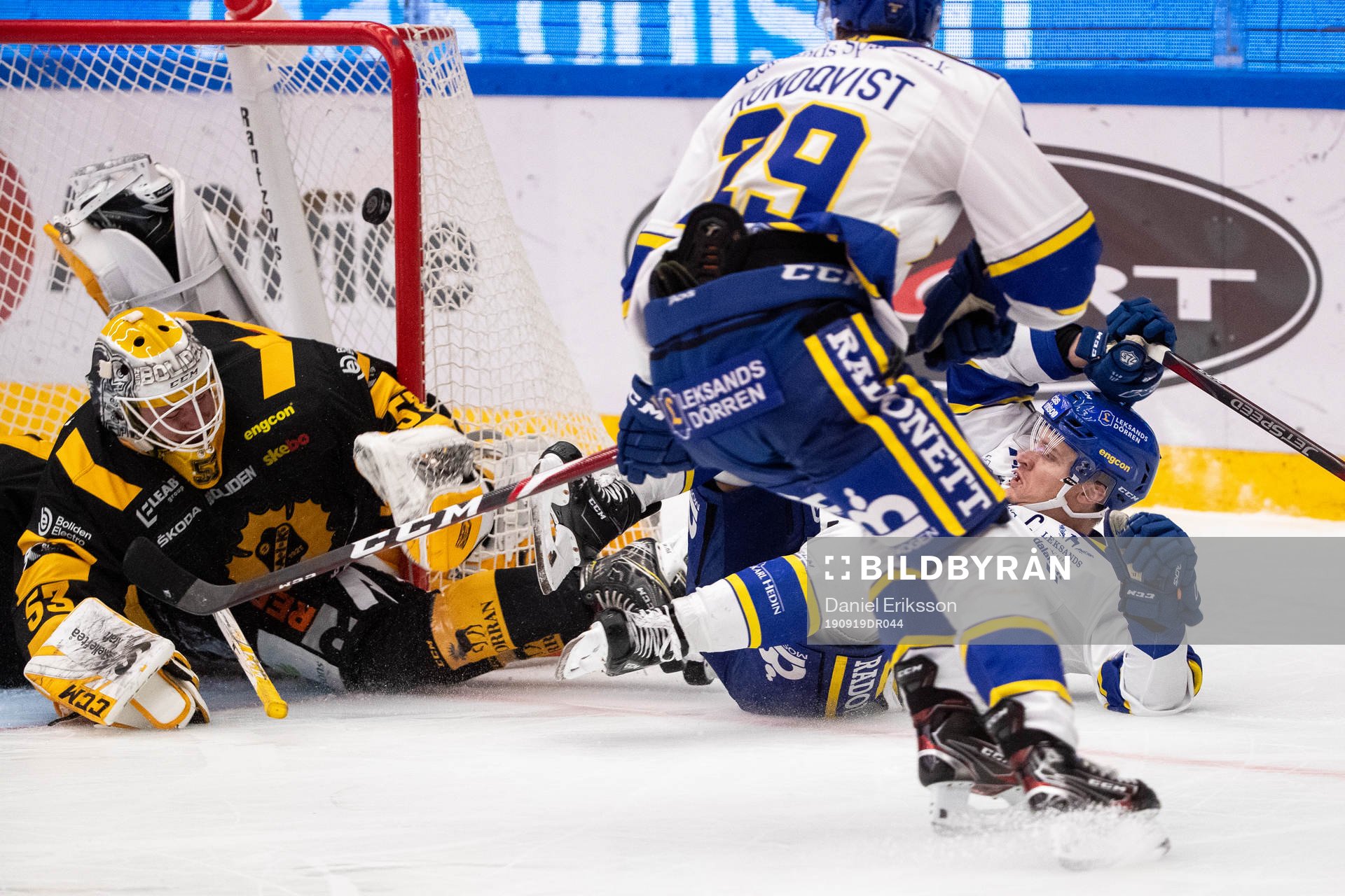Leksands David Rundqvist gör 3-2 bakom Skellefteås Oskar