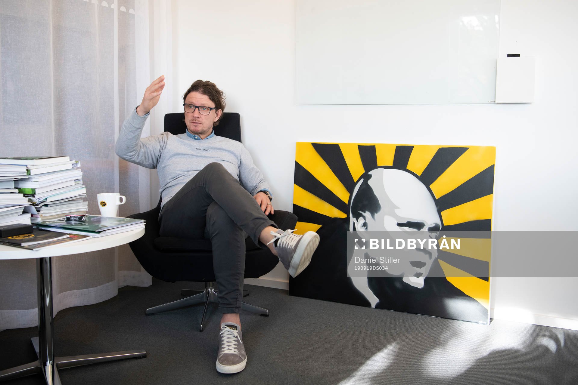 Elfsborg klubbchef Stefan Andreasson på sitt kontor