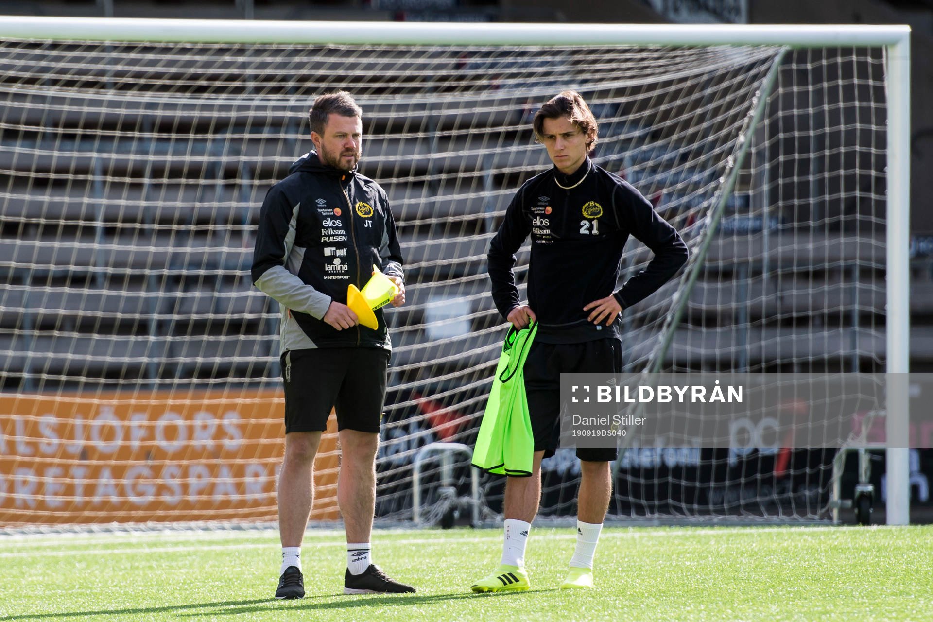Elfsborg manager Jimmy Thelin och Jonathan Levi