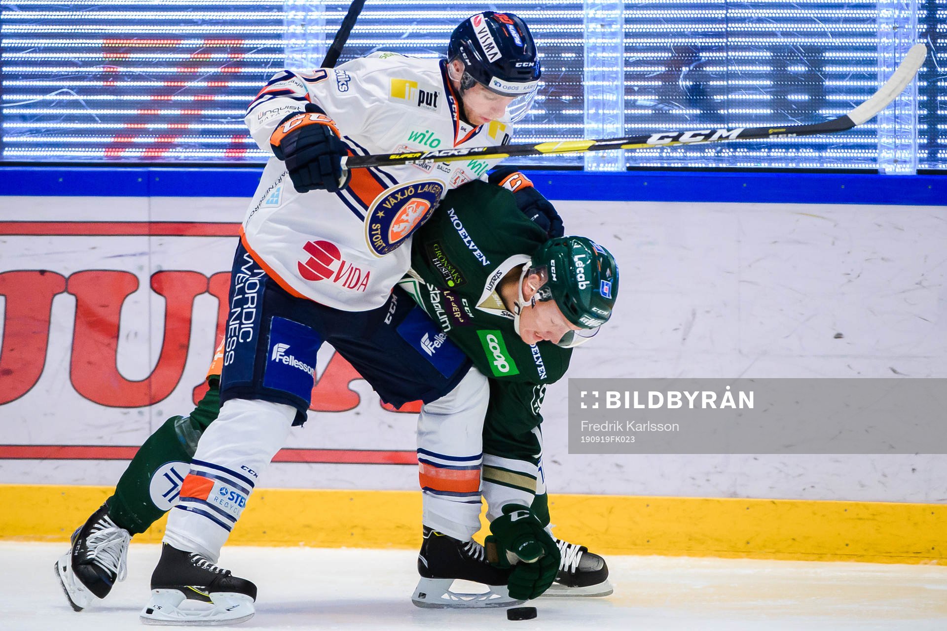 Växjös Matthew Bodie och Färjestads Gustav Rydahl