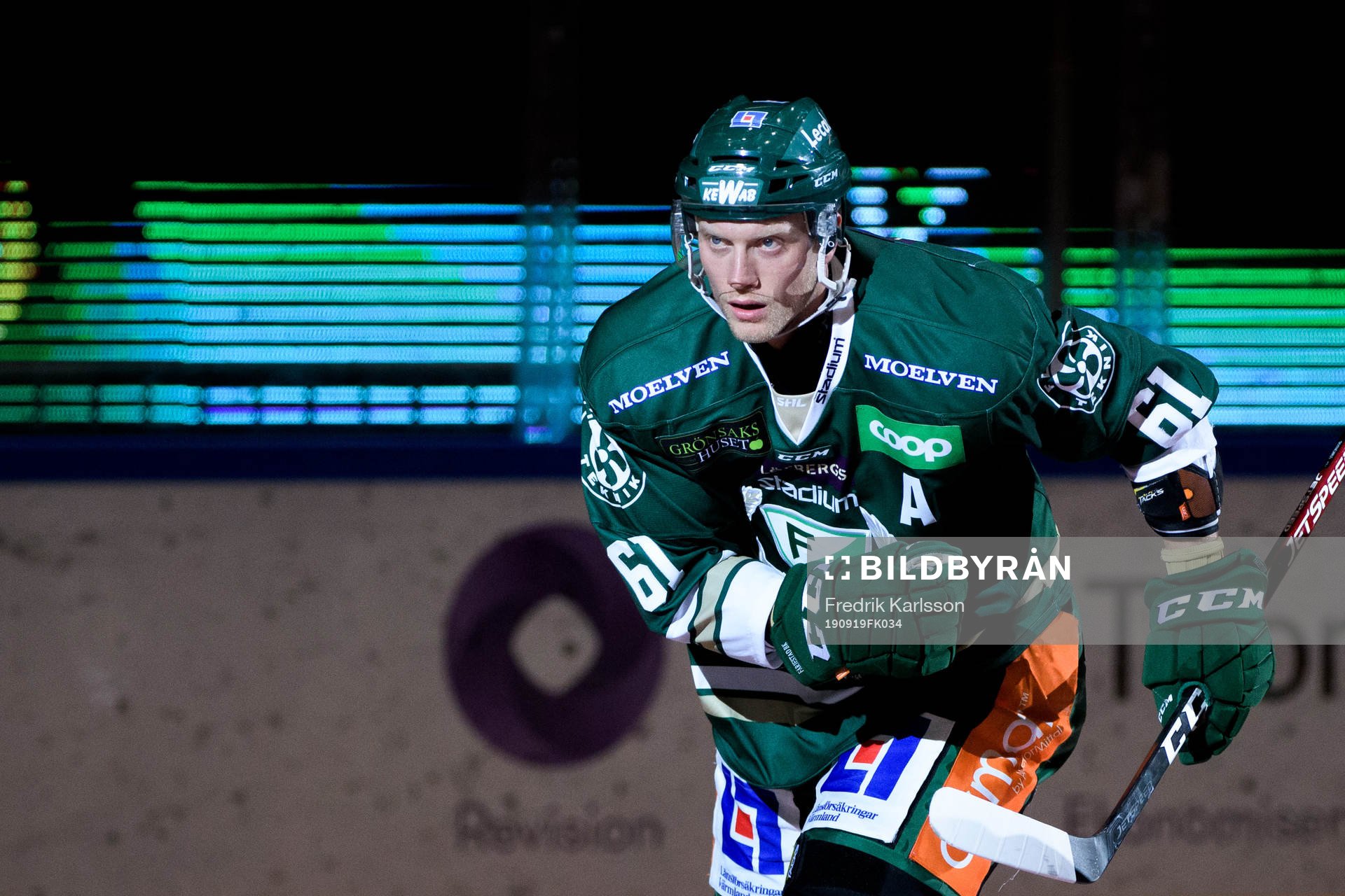 Färjestads Johan Ryno jublar