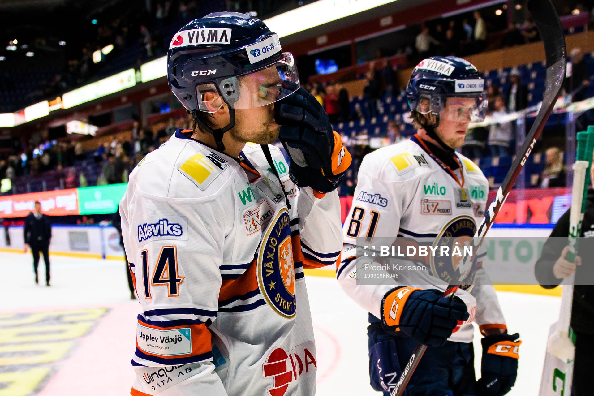 Växjös Emil Pettersson och Fredrik Karlström deppar