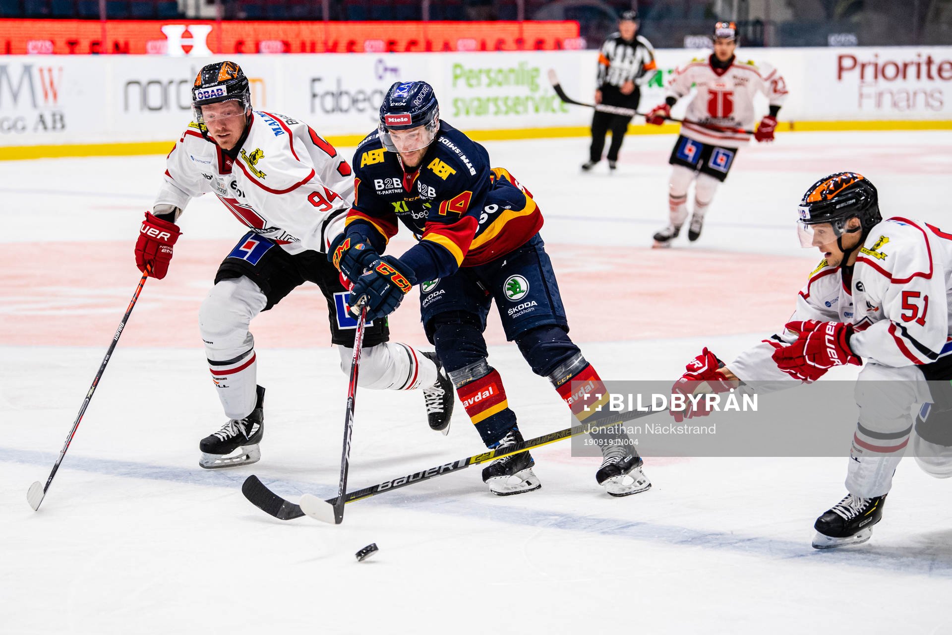 Örebros Ryan Stoa och Kristian Näkyvä och Djurgårdens