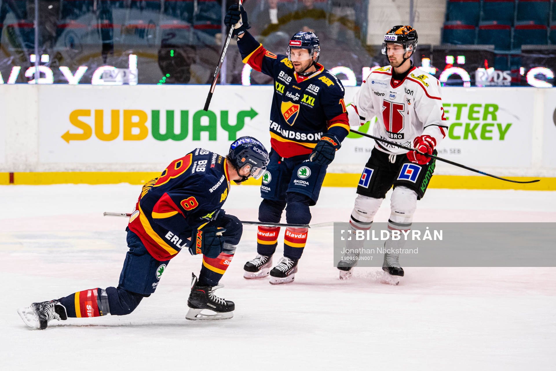 Djurgårdens Anton Hedman jublar
