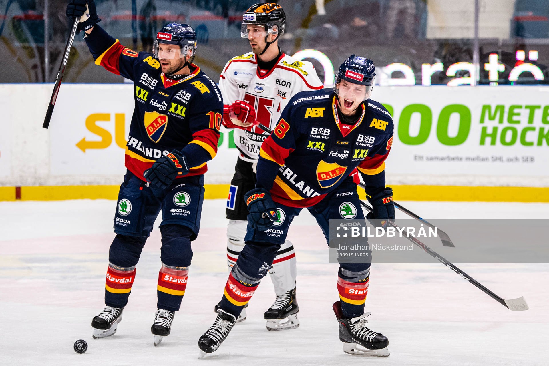 Djurgårdens Anton Hedman jublar