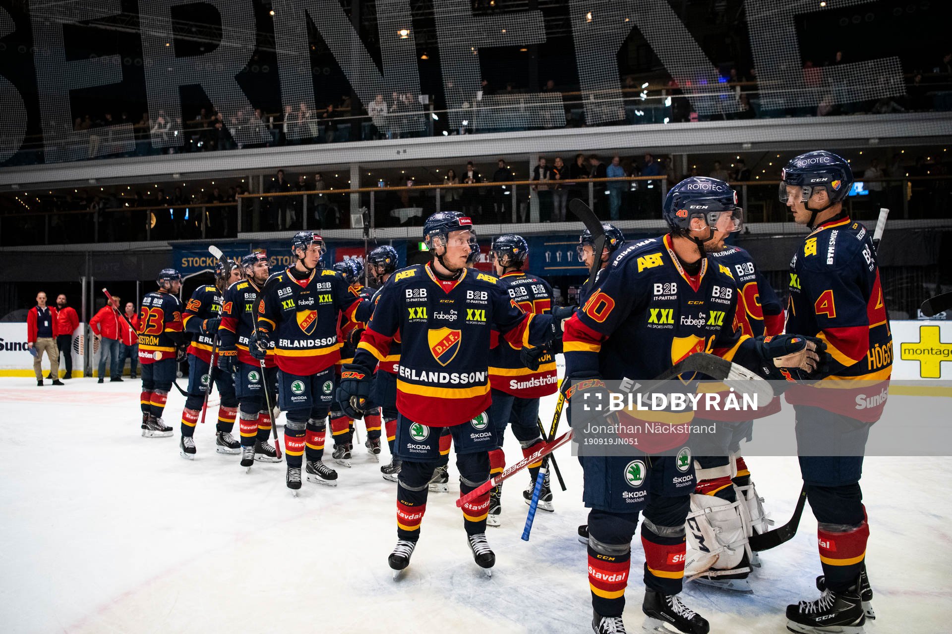 Djurgårdens spelar jublar