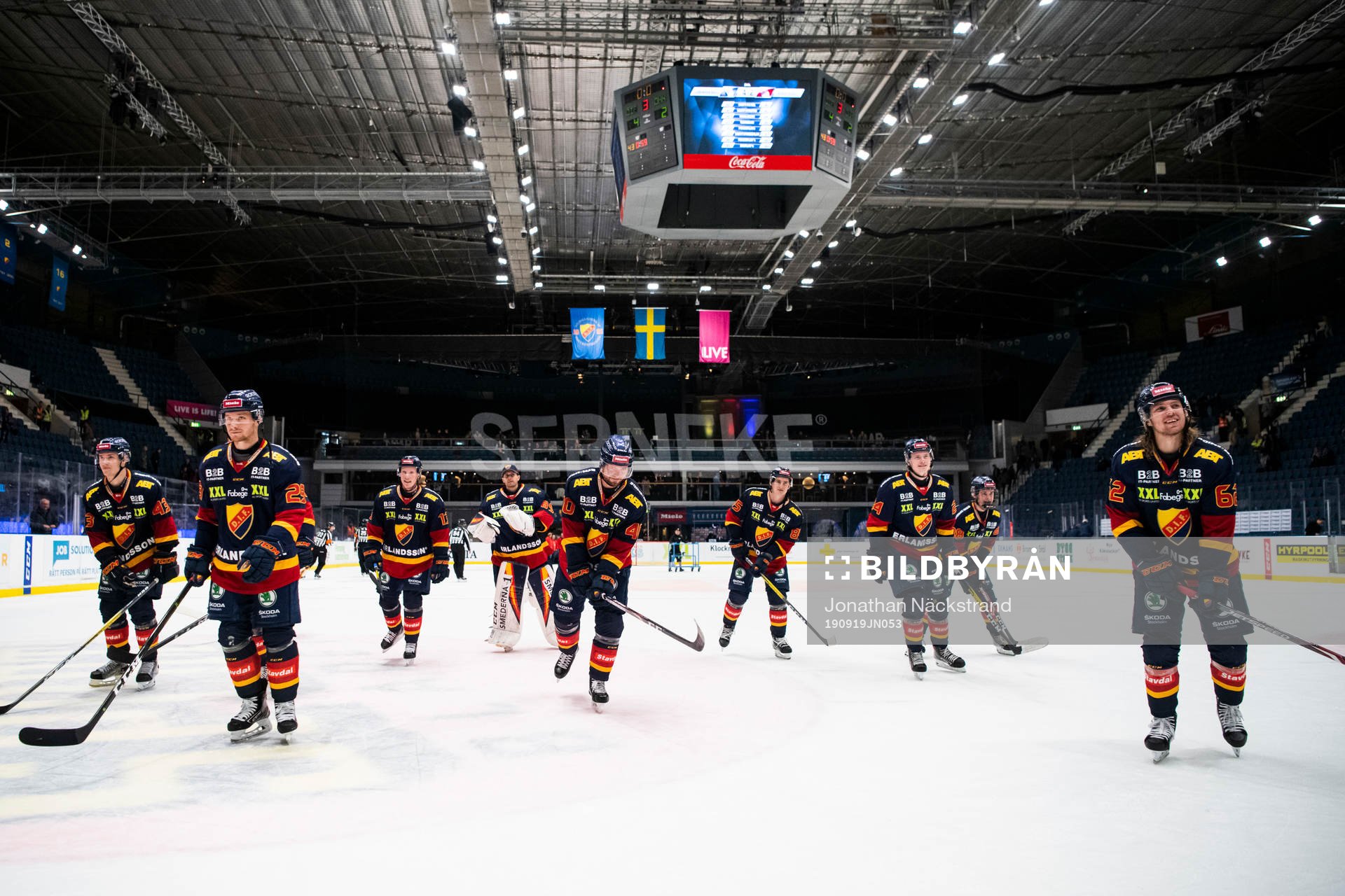 Djurgårdens spelar jublar