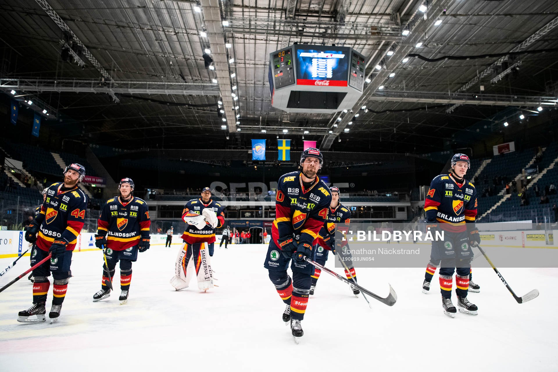 Djurgårdens spelar jublar