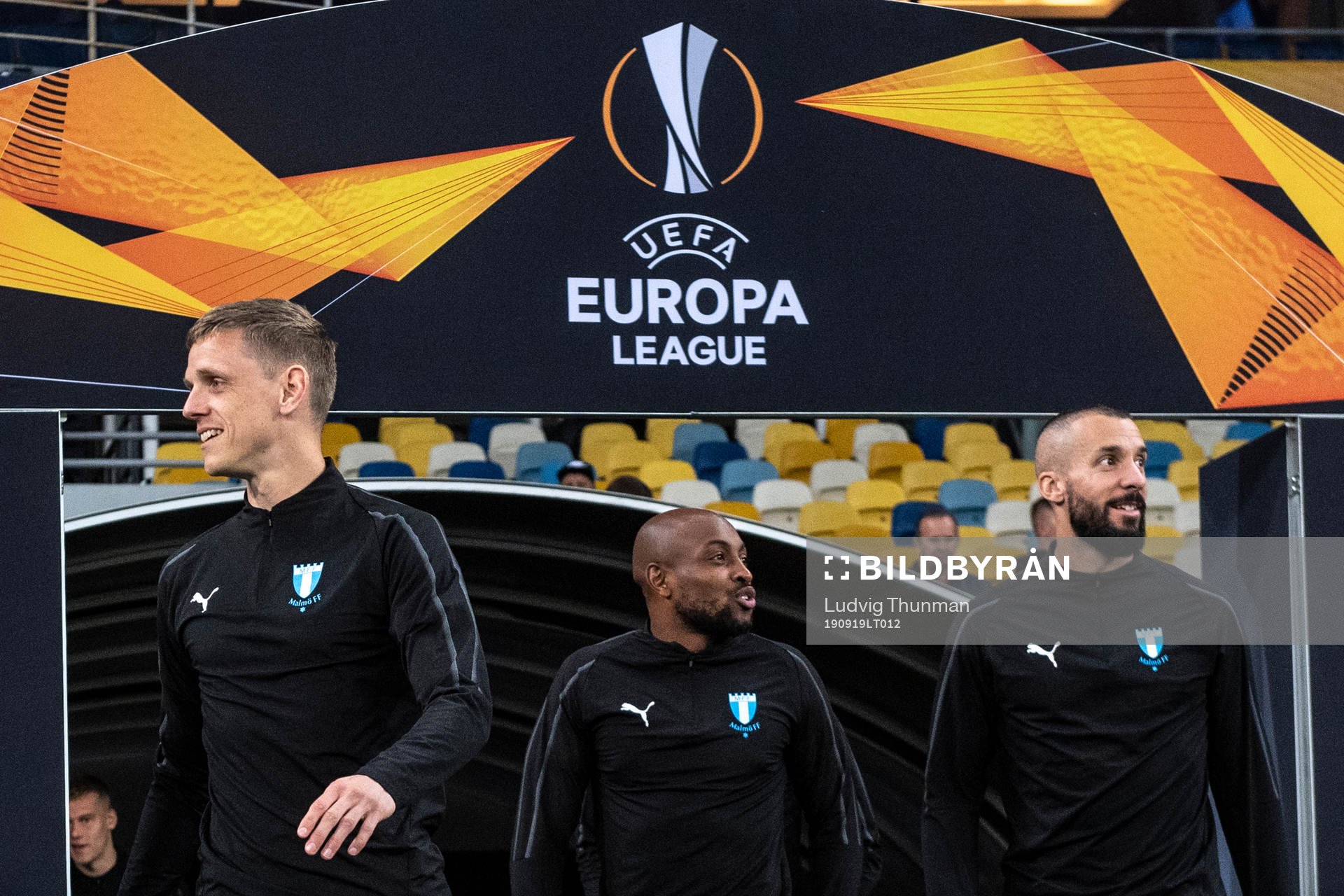 Sören Rieks, Fouad Bachirou and Guillermo Molins of Malmö