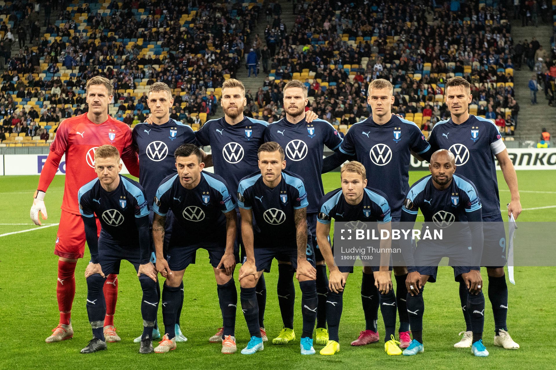The starting eleven of Malmö FF