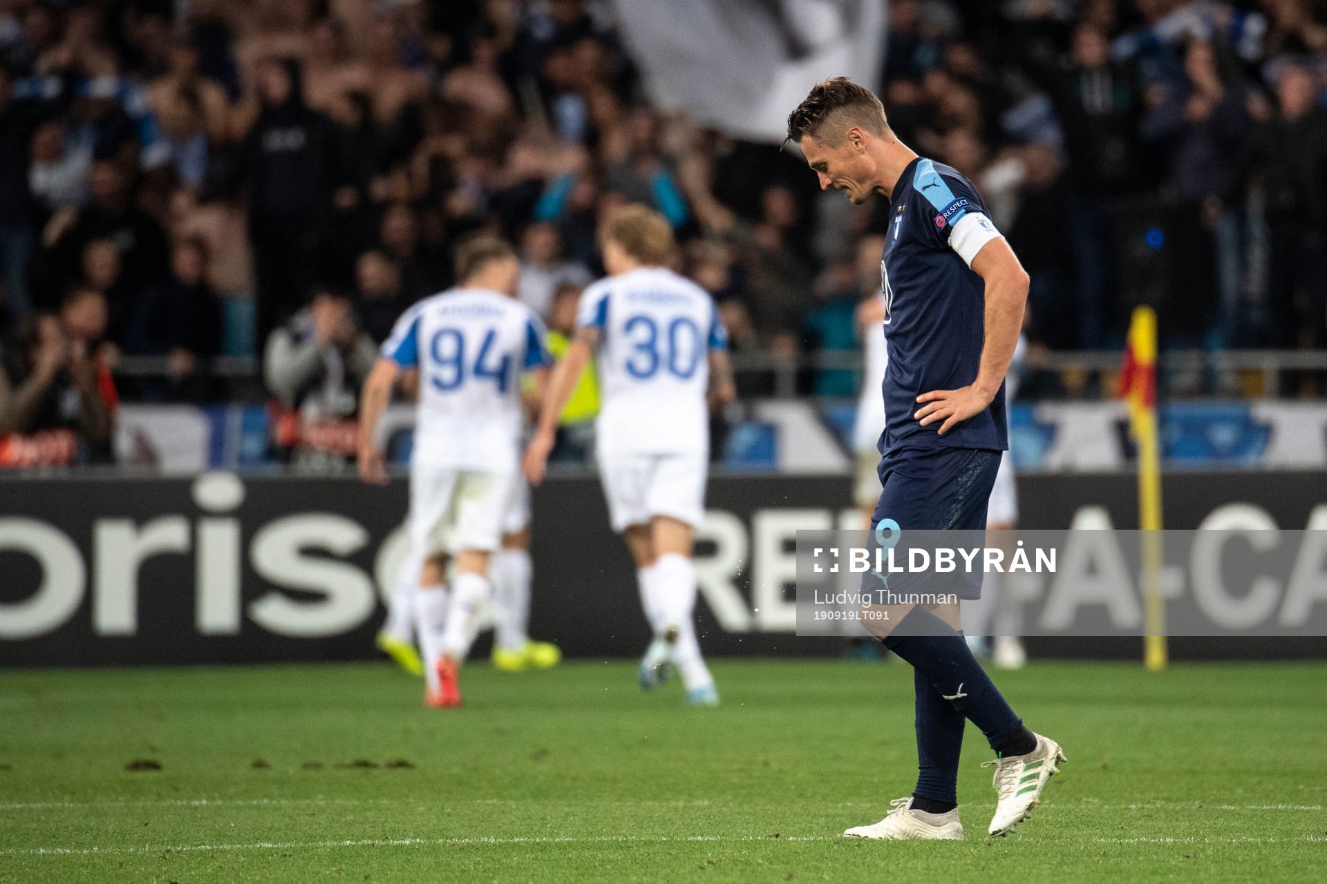 Markus Rosenberg of Malmö FF looks dejected